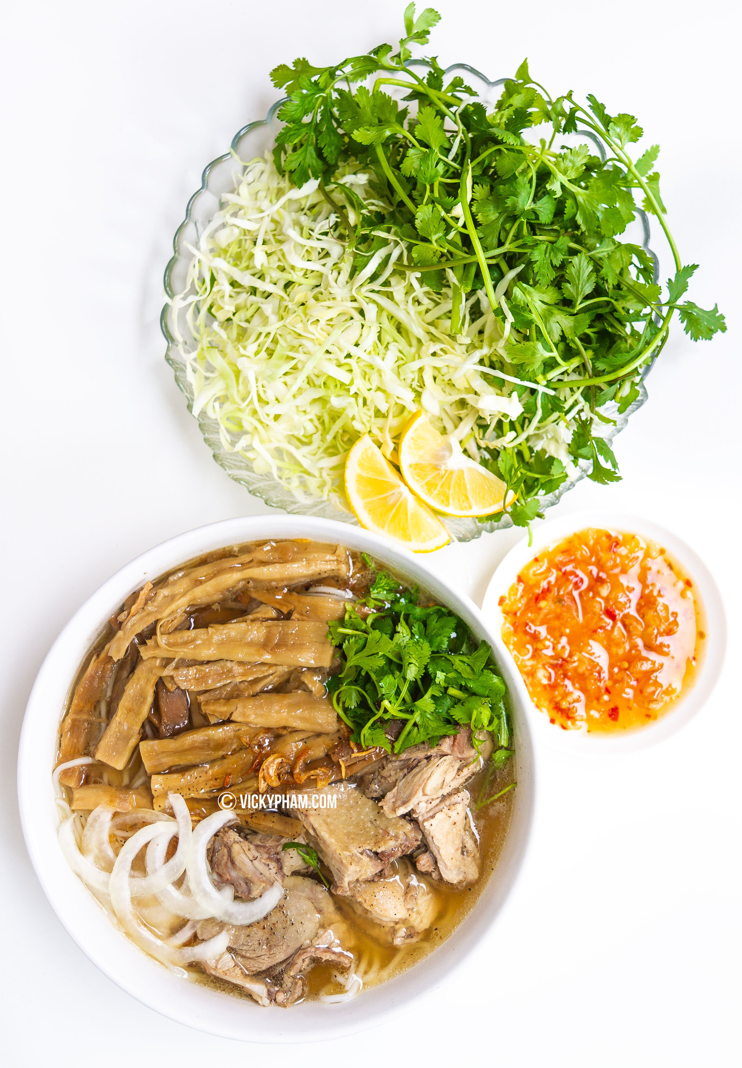 Vietnamese Duck Noodle Soup with Bamboo Shoots