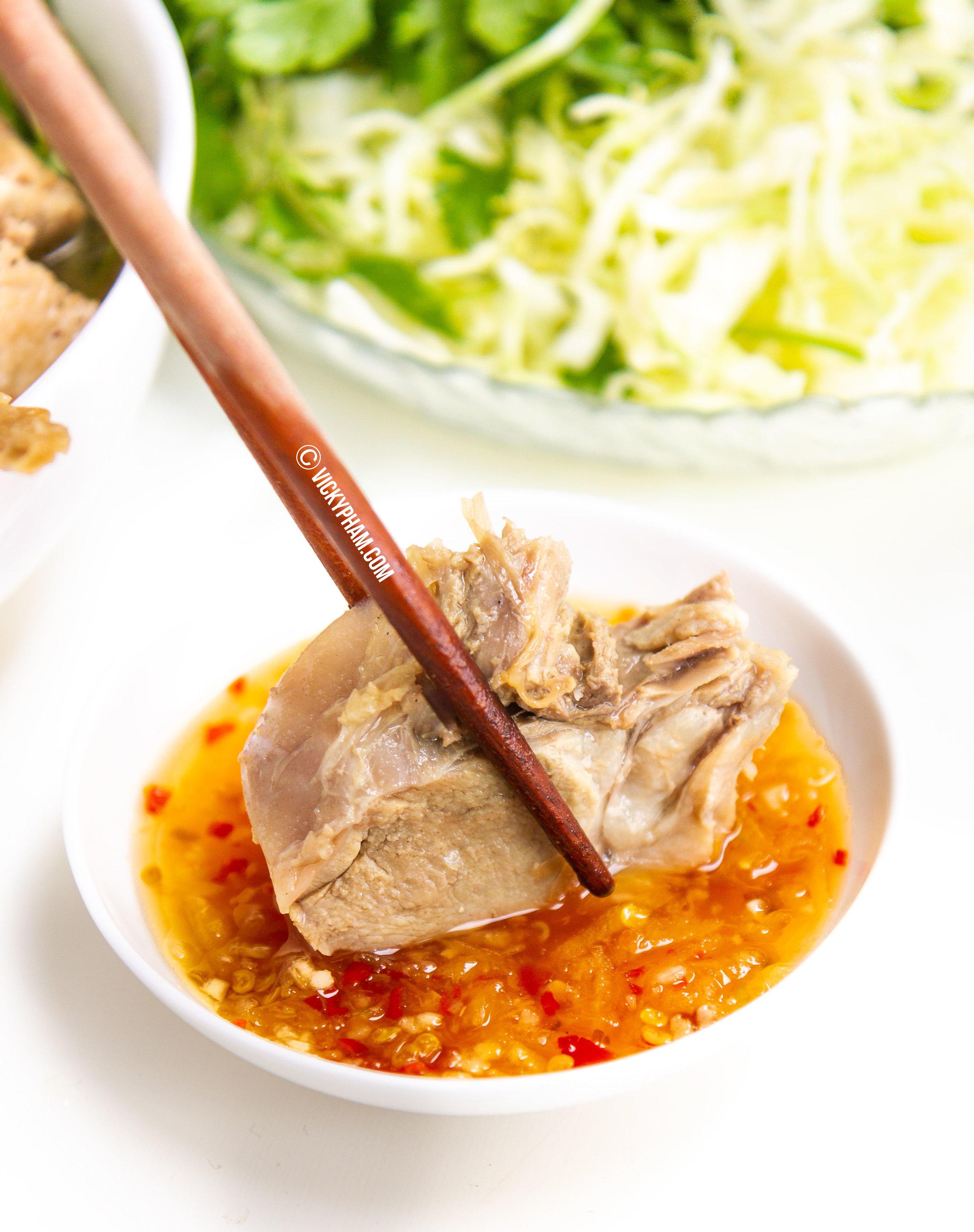 Vietnamese Duck Noodle Soup with Bamboo Shoots