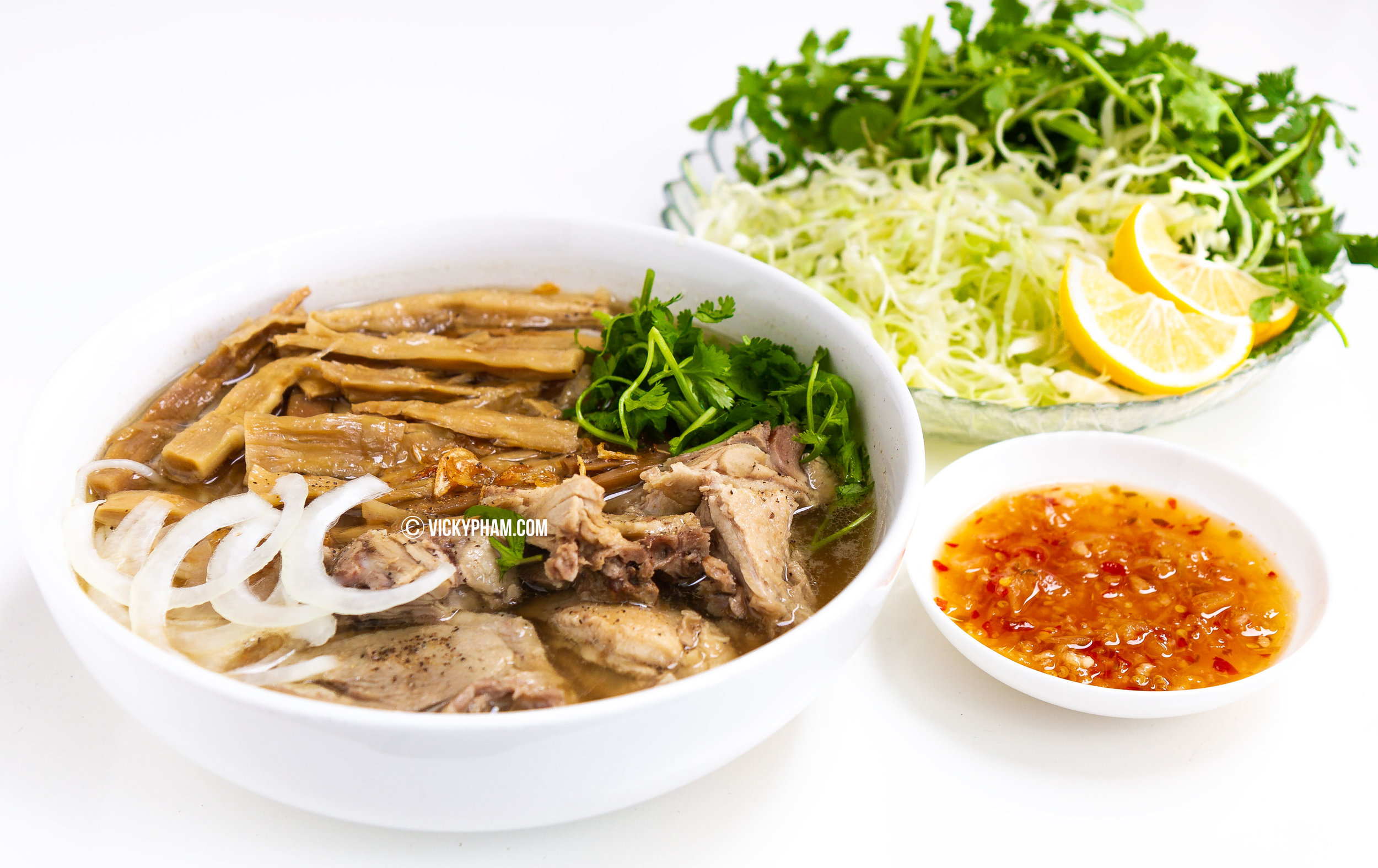 Vietnamese Duck Noodle Soup with Bamboo Shoots