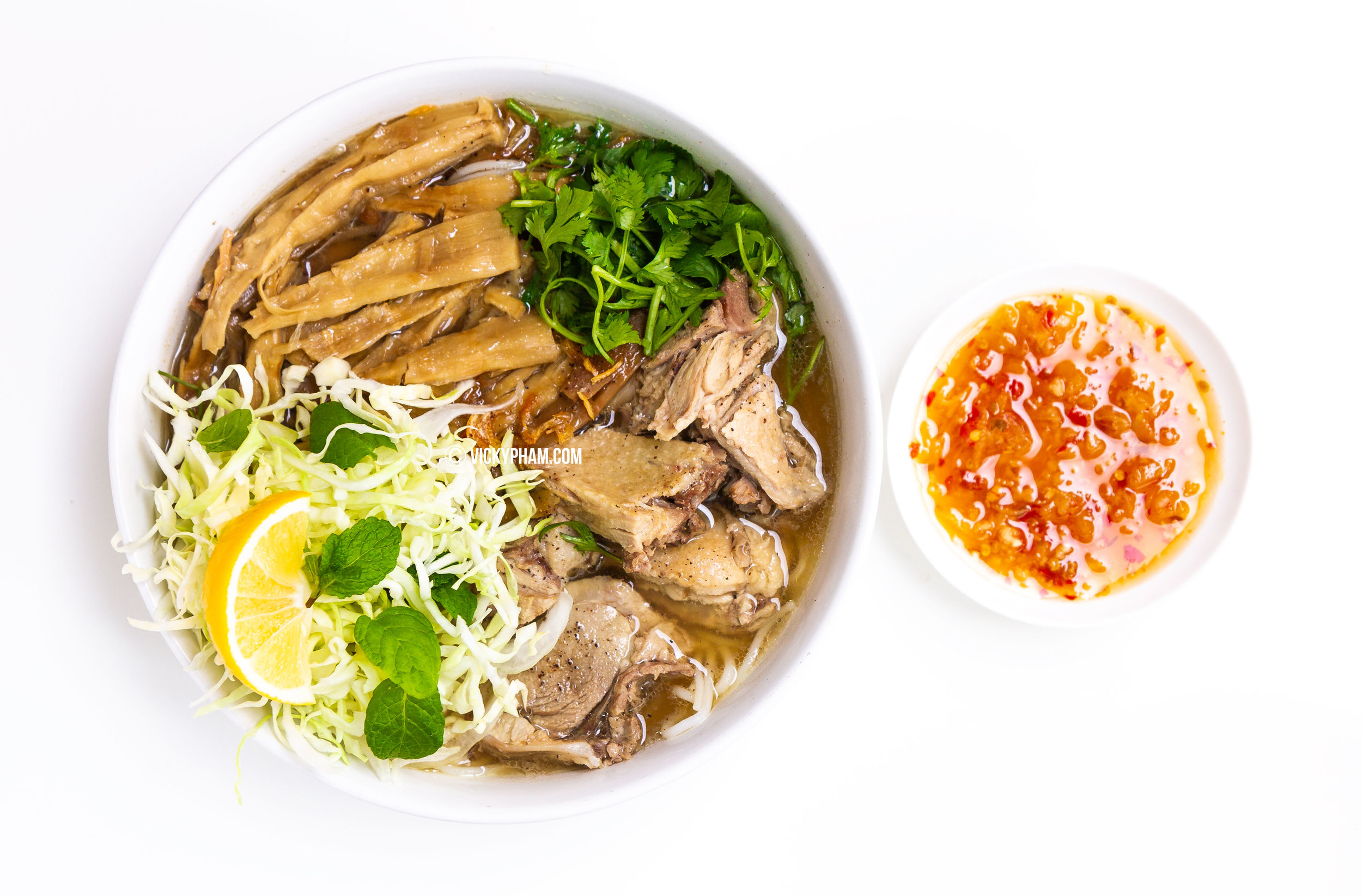 Vietnamese Duck Noodle Soup with Bamboo Shoots
