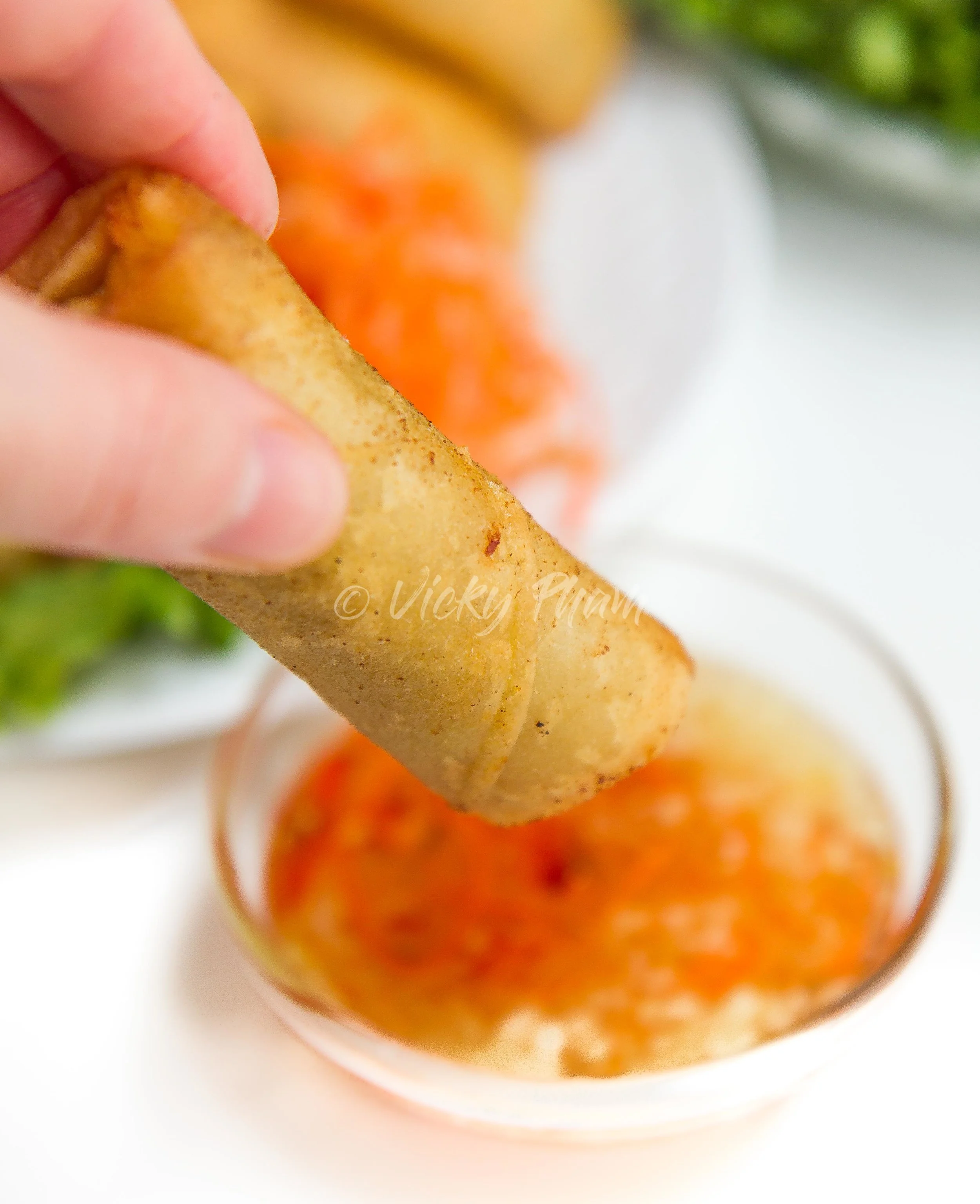 Vietnamese Shrimp Egg Roll Appetizer (Cha Gio Cuon Tom) — Vietnamese