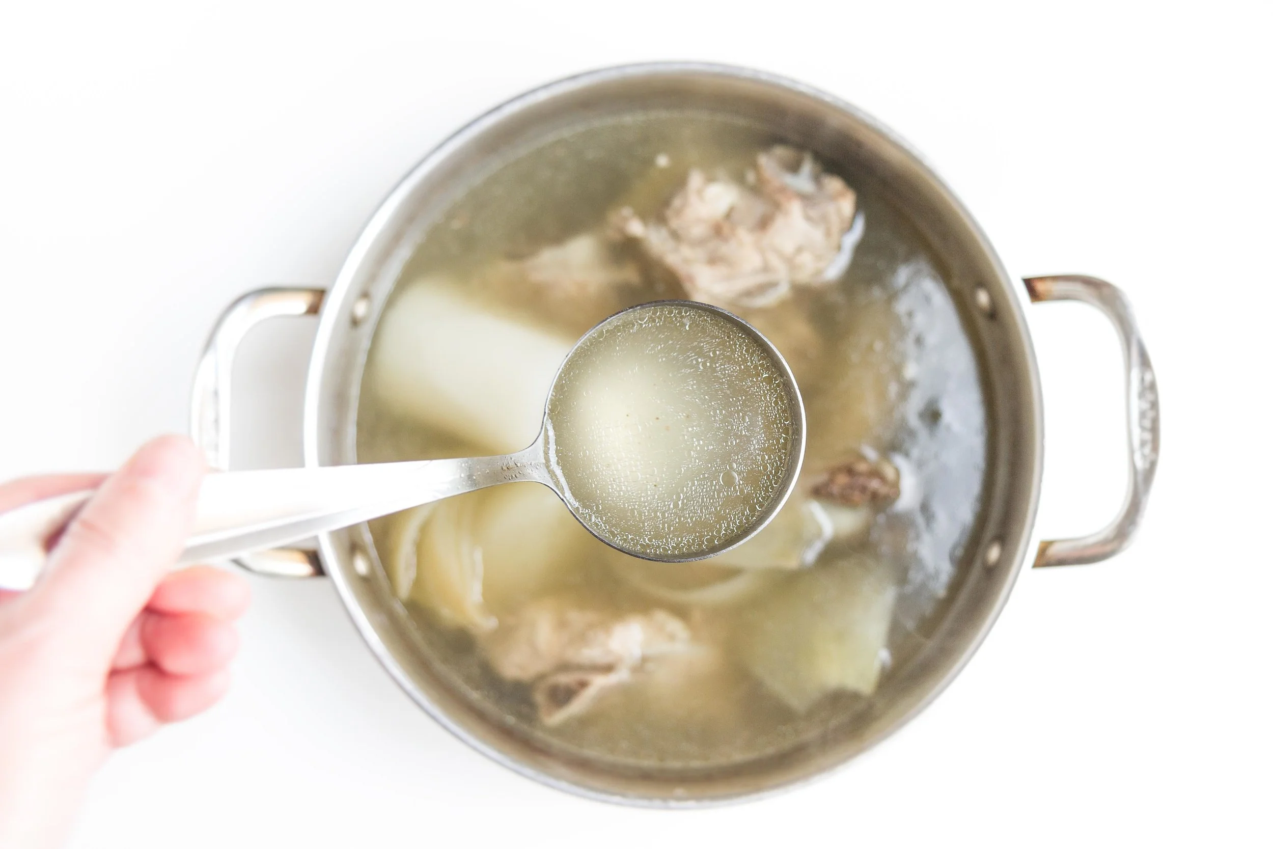 Vietnamese Homemade Pork Stock/Broth (Nuoc Leo Suon Heo)