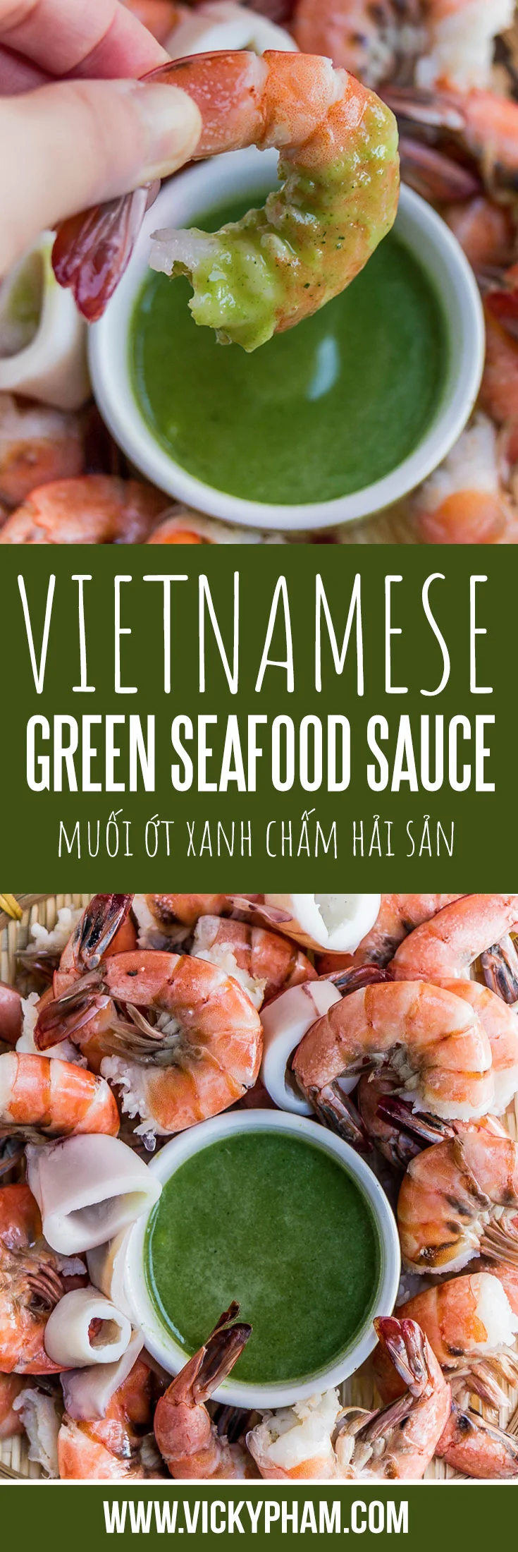 Vietnamese Green Seafood Sauce with Condensed Milk (Muoi Ot Xanh Sua Dac Cham Hai San) — Vicky Pham