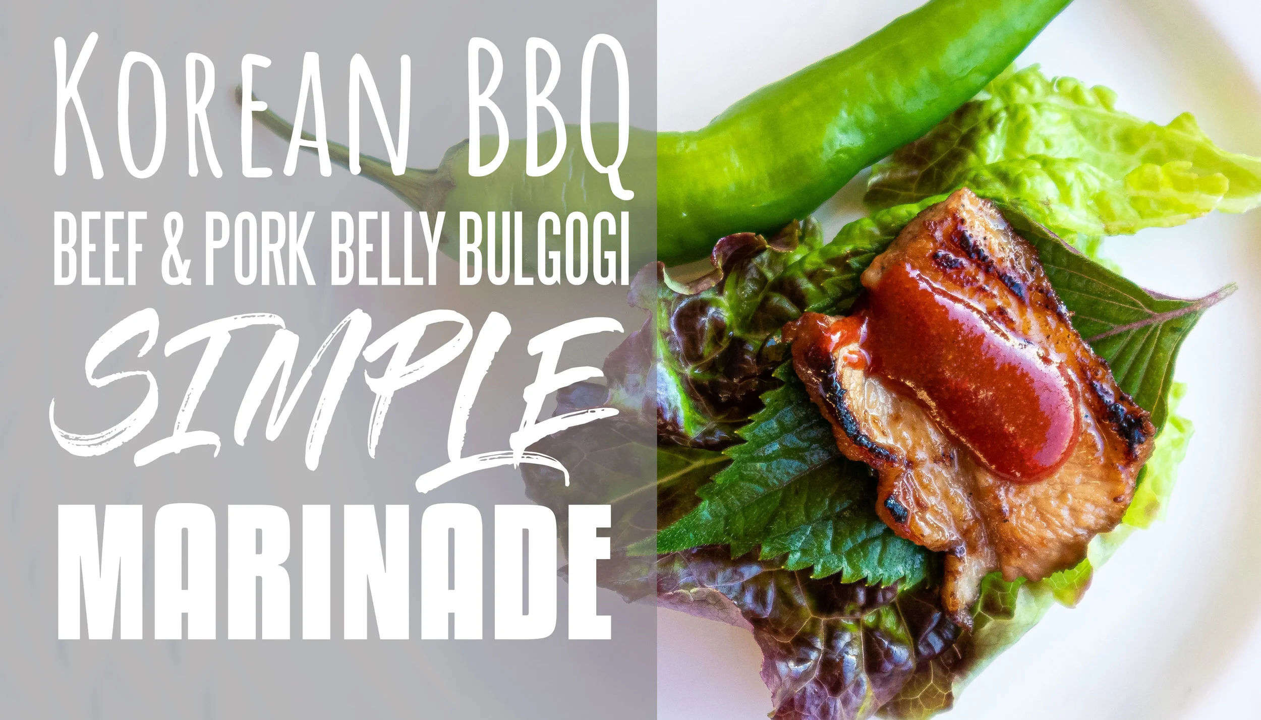 Korean BBQ Easy Beef & Pork Belly Bulgogi Marinade — Vicky Pham