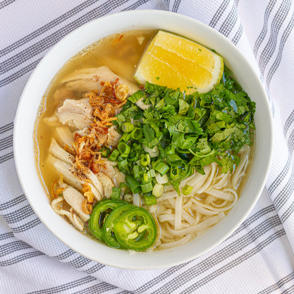 Vietnamese Chicken Noodle Soup (Phở Gà)