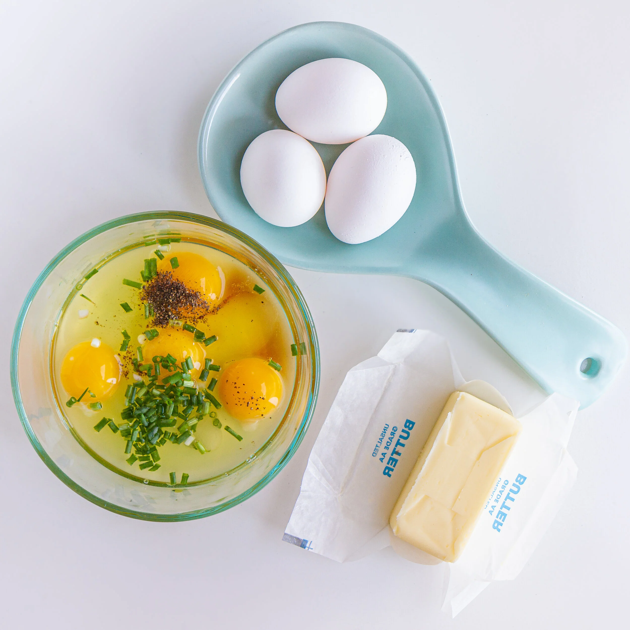 Easy Vietnamese Scrambled Eggs with Green Onions (Trung Chien Hanh La) — Vicky Pham