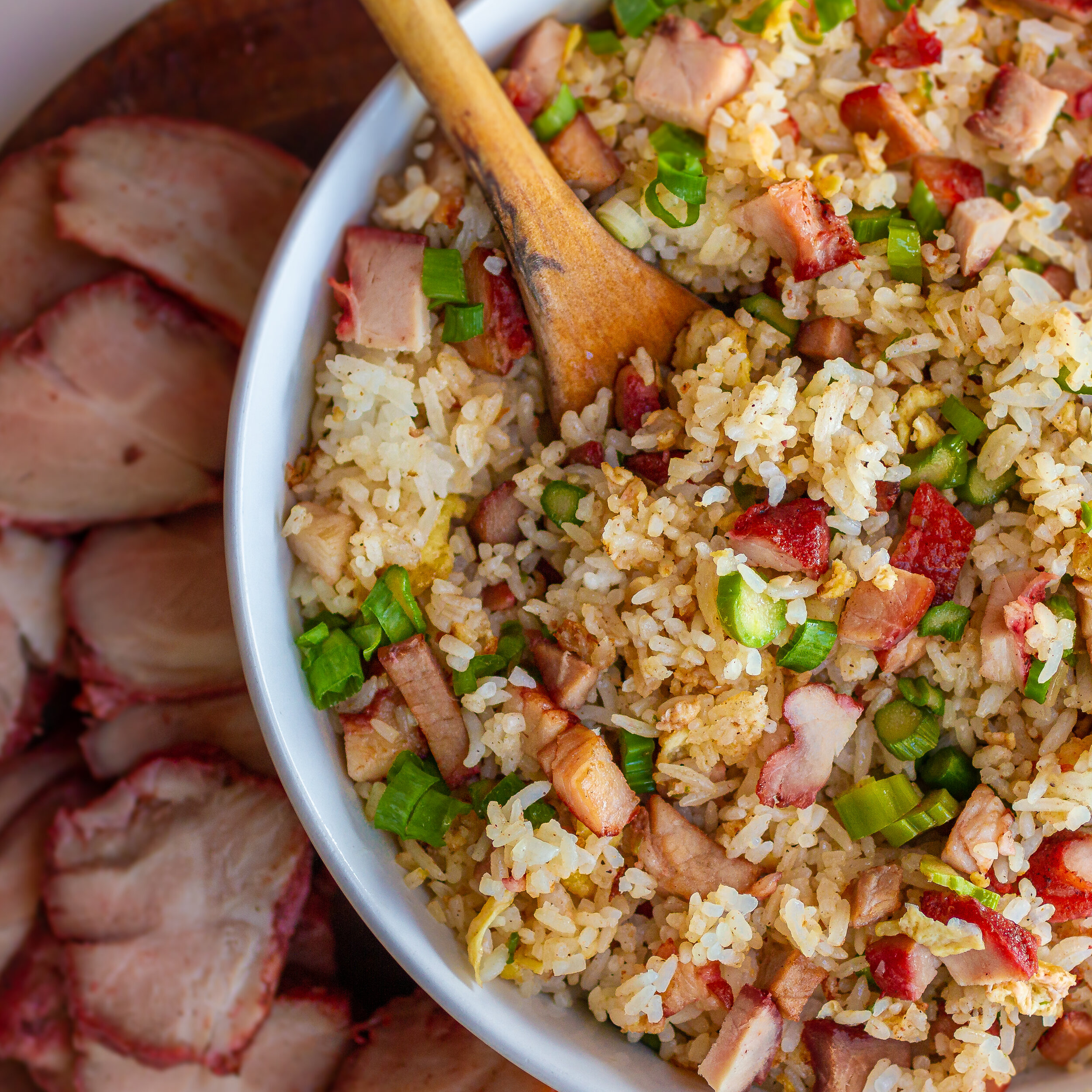 BBQ Pork Asparagus Fried Rice (Com Chien Xa Xiu Mang Tay)