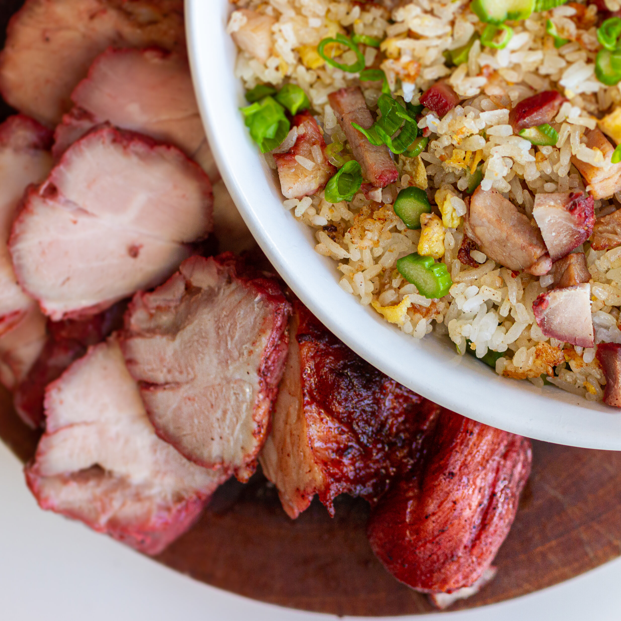 BBQ Pork Asparagus Fried Rice (Com Chien Xa Xiu Mang Tay)