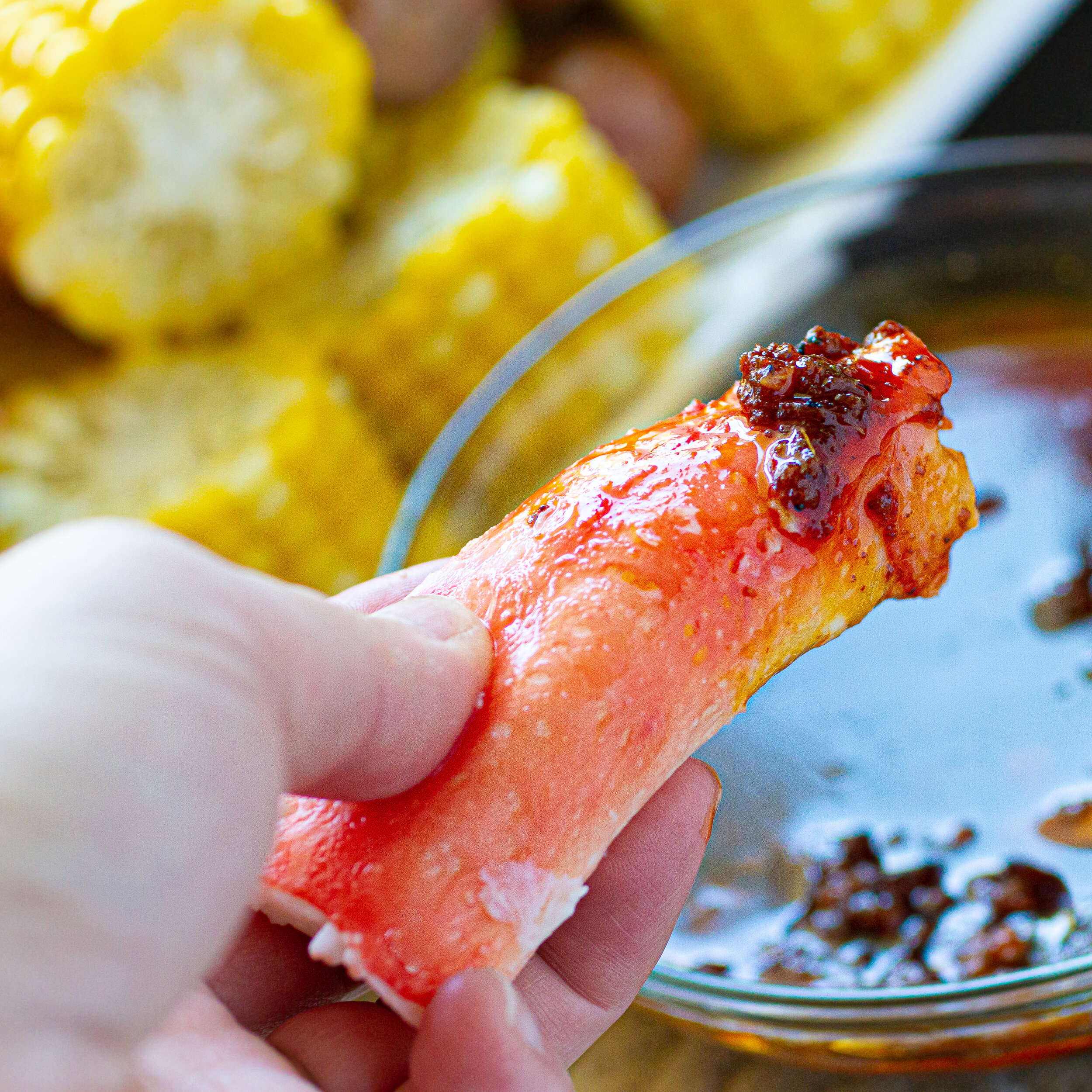 Seafood Boil with Red Spicy Garlic Butter Dipping Sauce — Vicky Pham