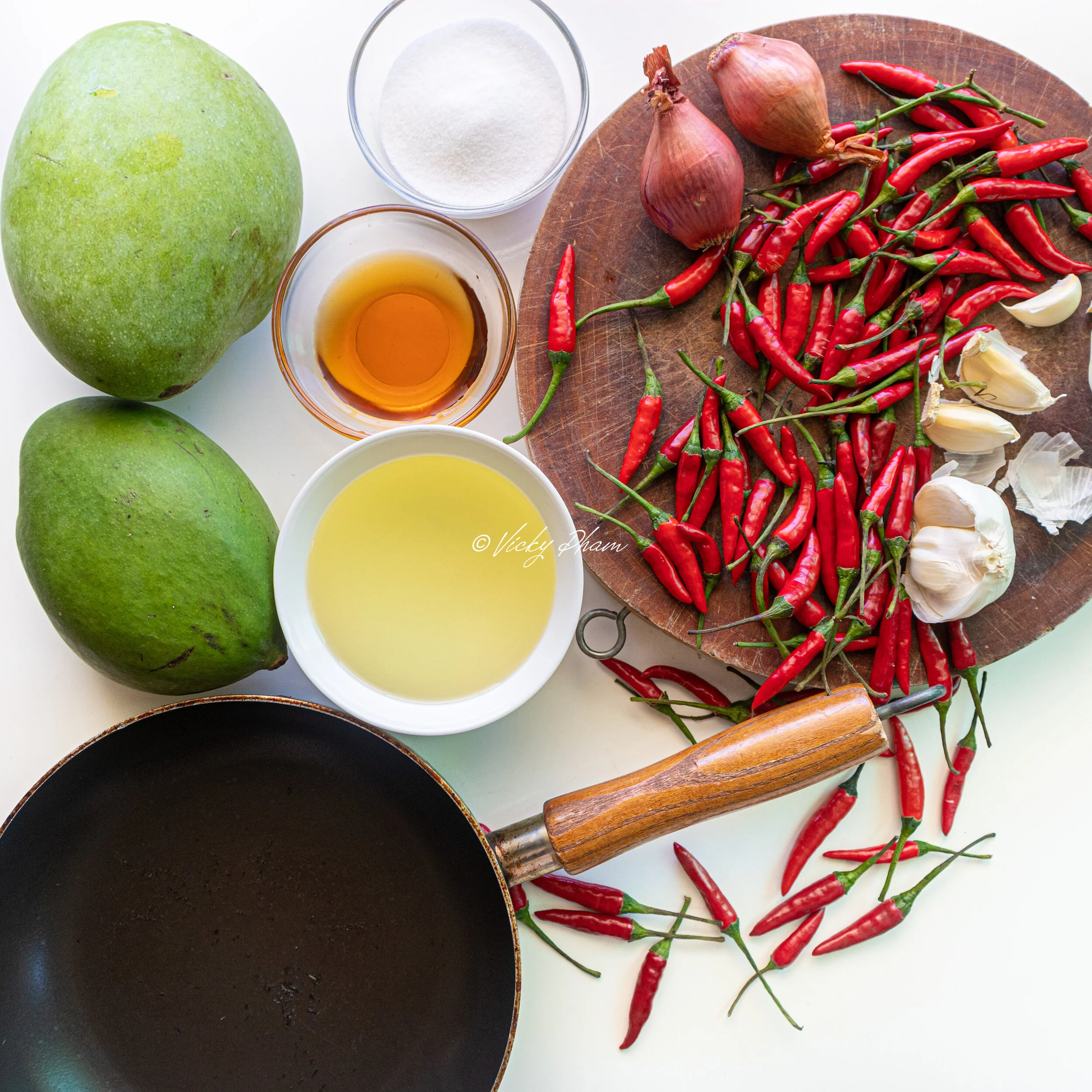Vietnamese Green Mango Sweet & Savory Dipping Sauce (Nước Mắm Chấm Xoài