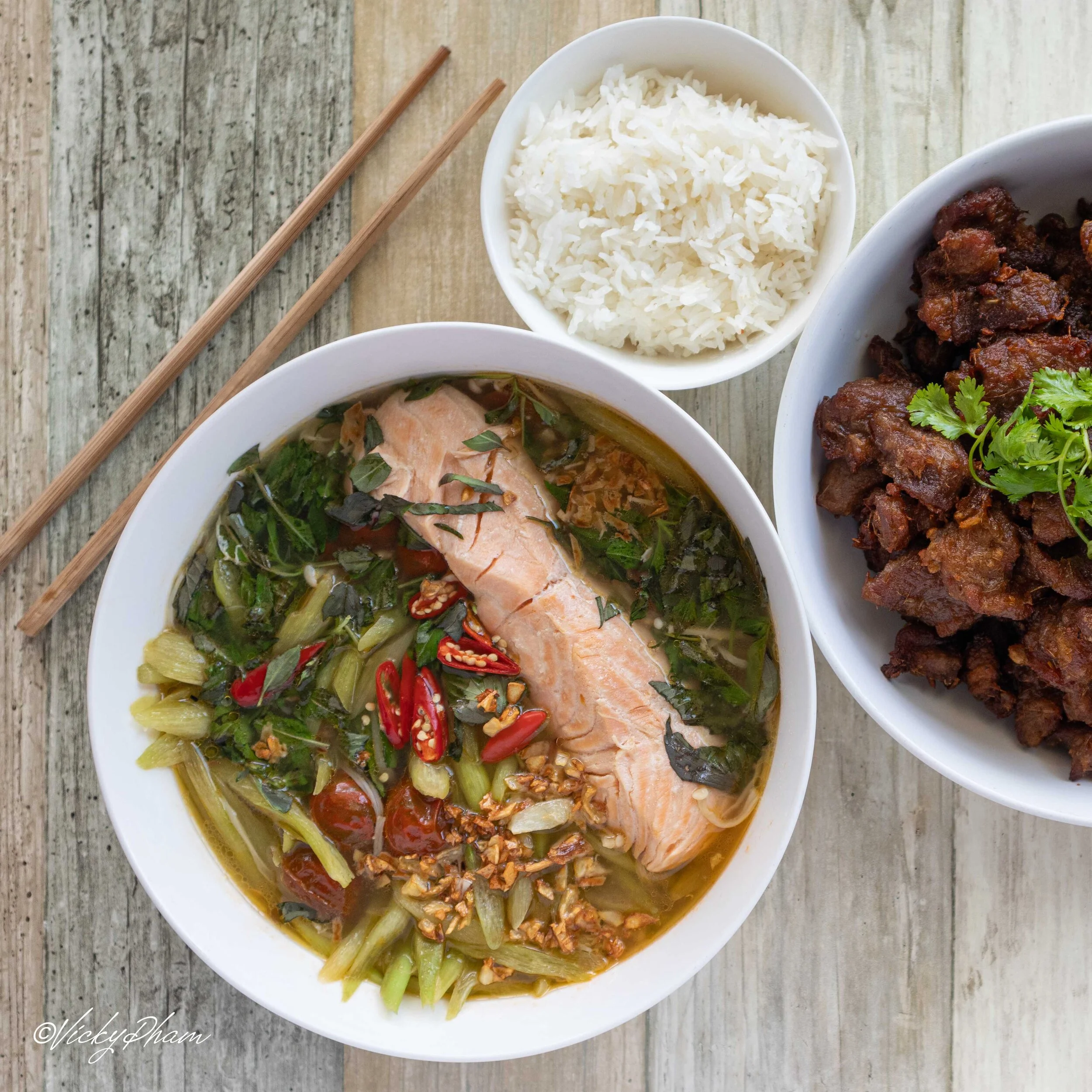 Vietnamese Fish Soup with Pickled Mustard Green (Canh Cá Nấu Dưa Chua ...