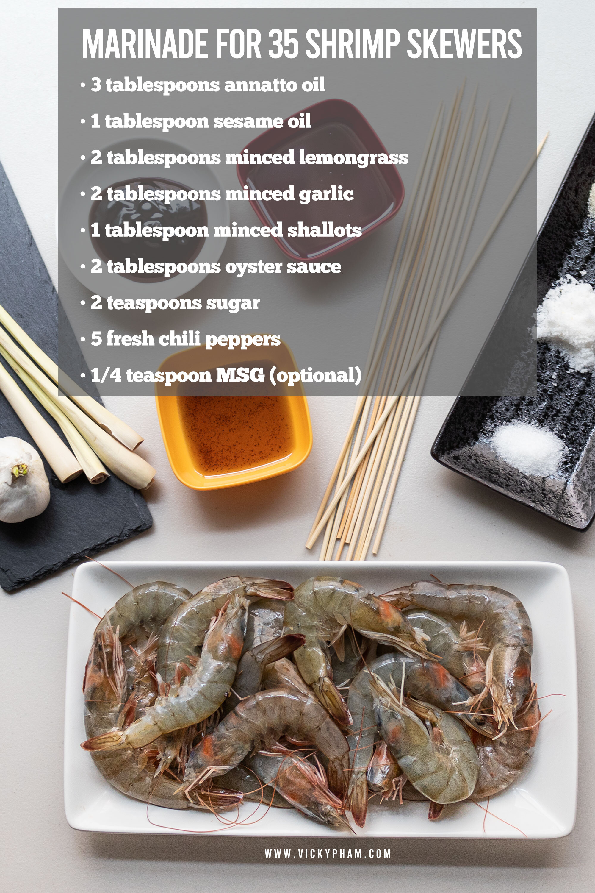 Lemongrass-Skewered Spicy Shrimp Recipe