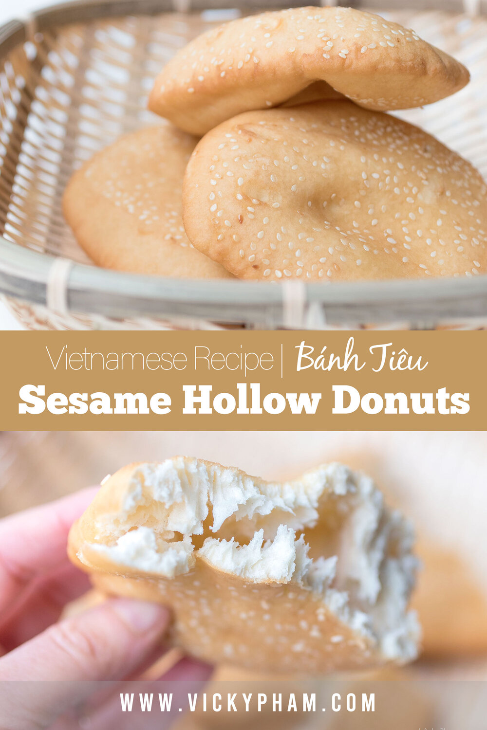 Vietnamese Hollow Donut (Bánh Tiêu)