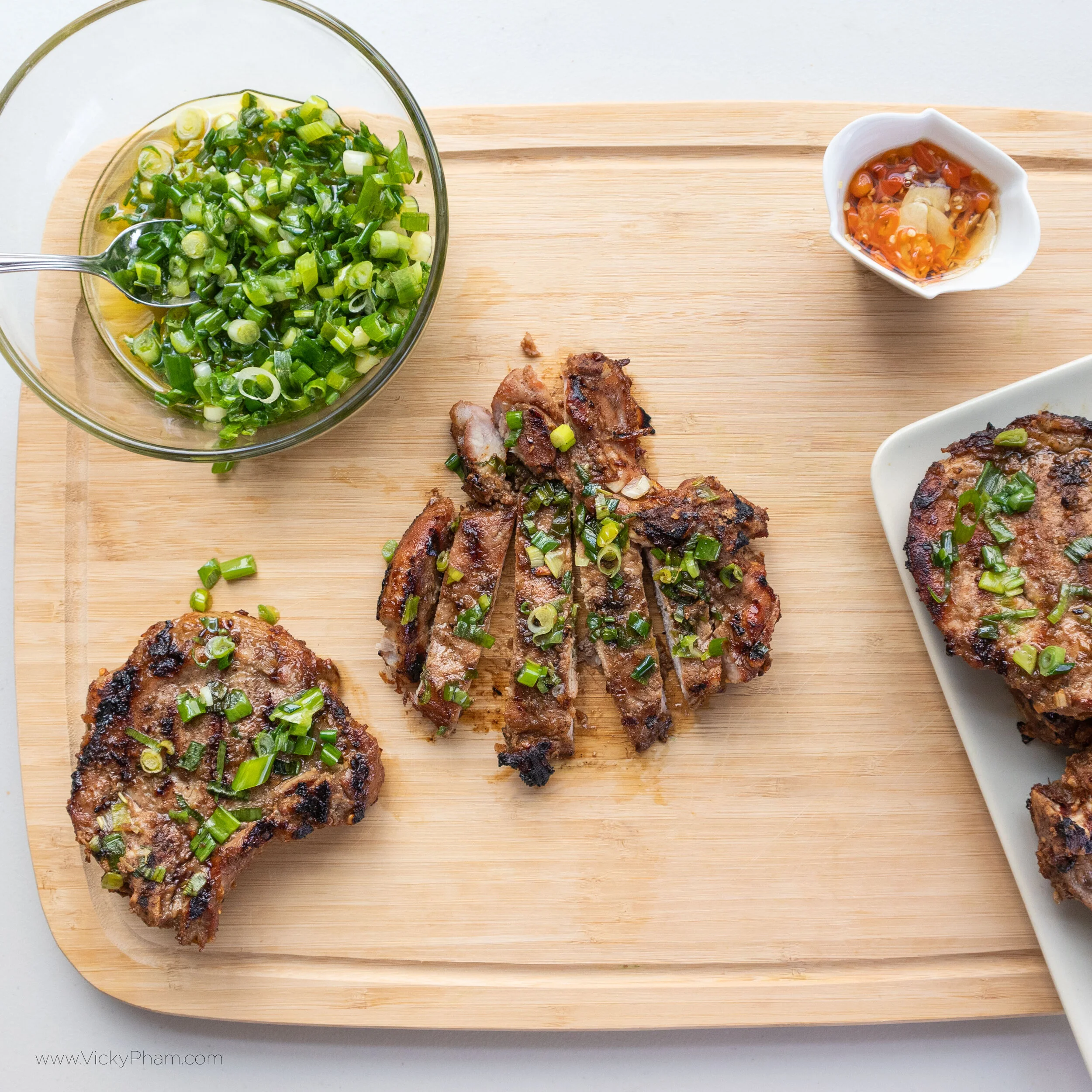 Vietnamese Grilled Lemongrass & FiveSpice Pork Chop Recipe (Sườn Nướng) — Vicky Pham
