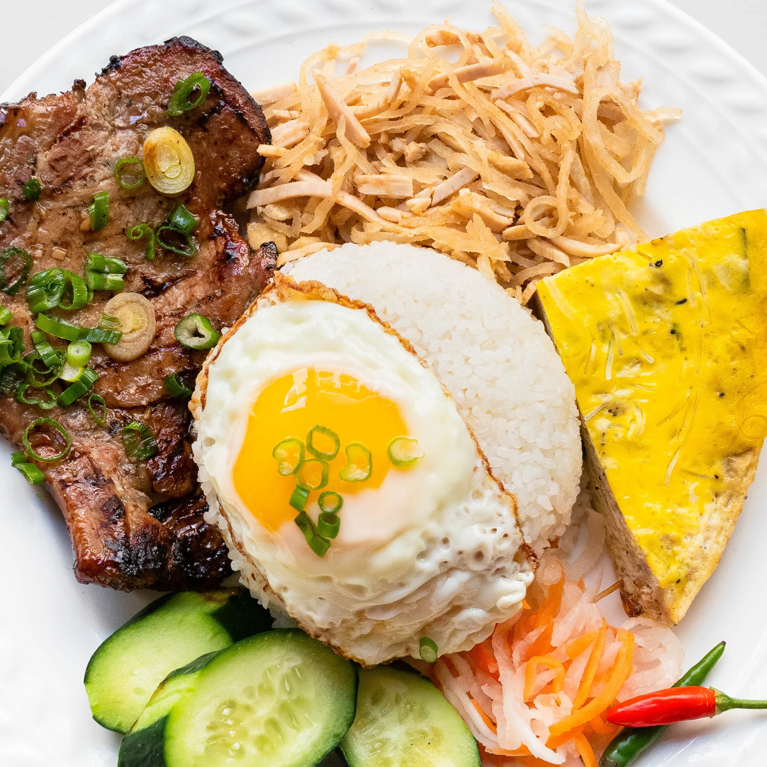Spam Fried Rice with Oyster Sauce (Cơm Chiên Spam Dầu Hào) — Vicky Pham