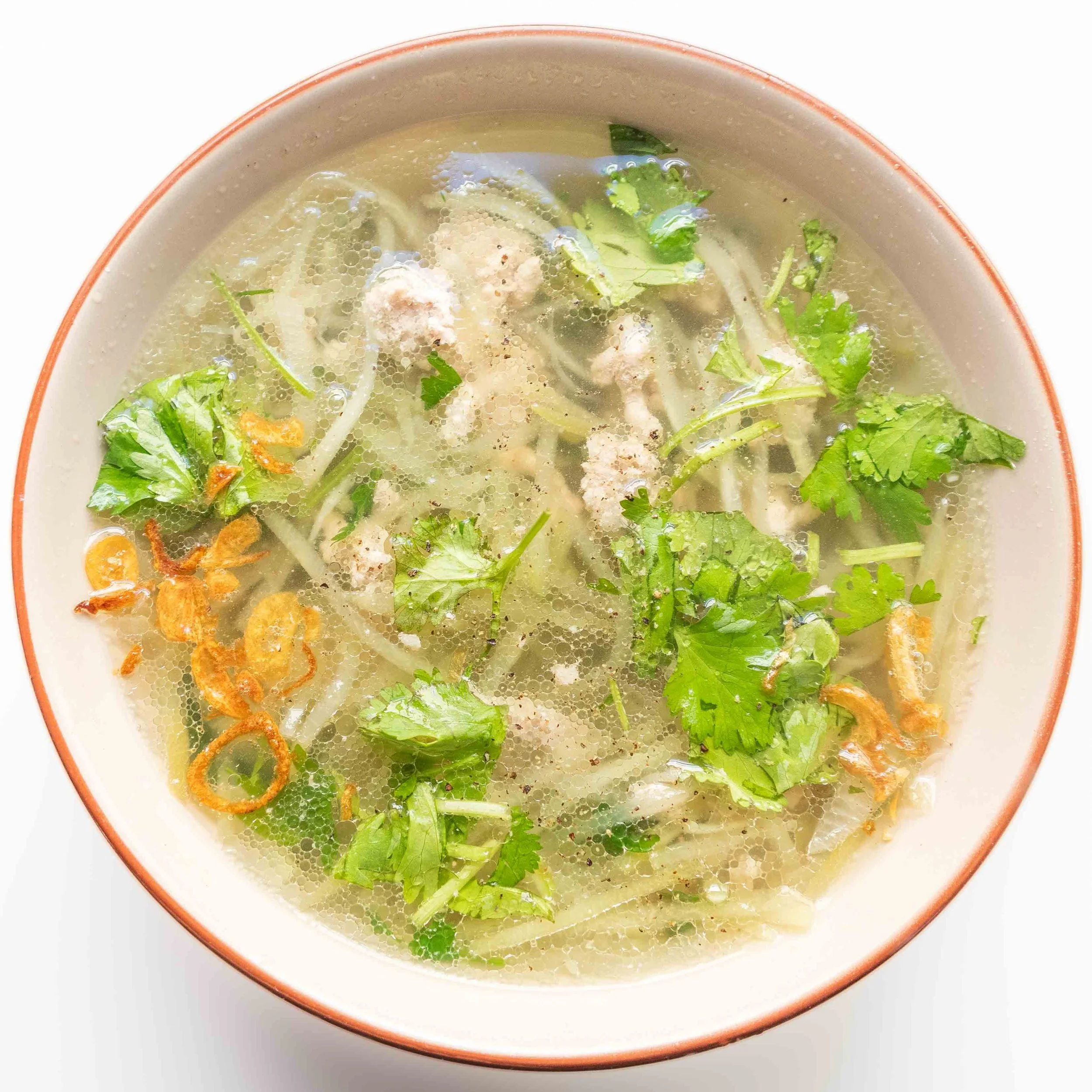 Vietnamese Chayote Squash Soup with Ground Pork (Canh Su Su Nấu Thịt Băm)