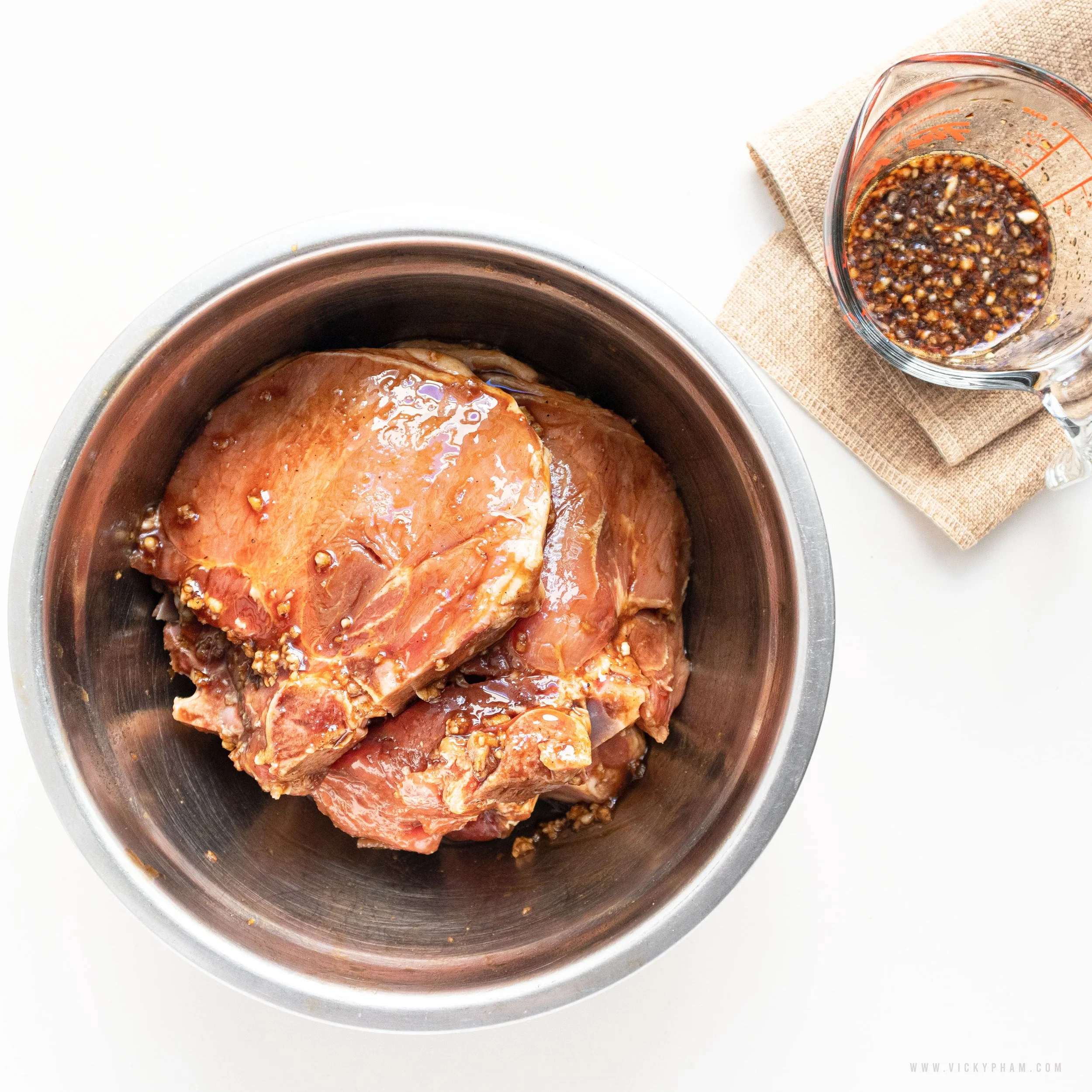 Garlic and Soy OvenRoasted Thick Pork Chops — Vicky Pham