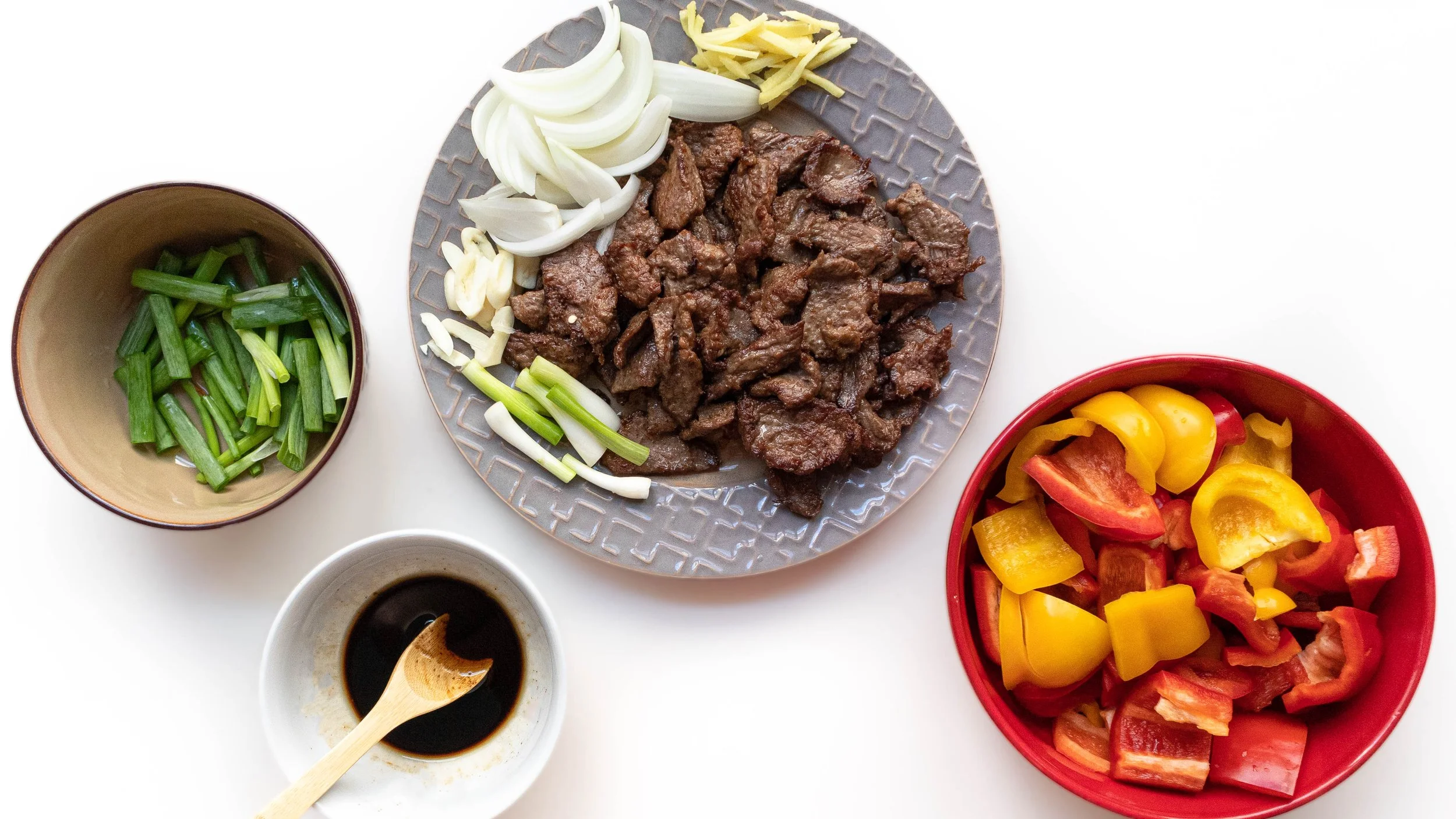 Mongolian Beef Stir Fry with Bell Peppers — Vicky Pham