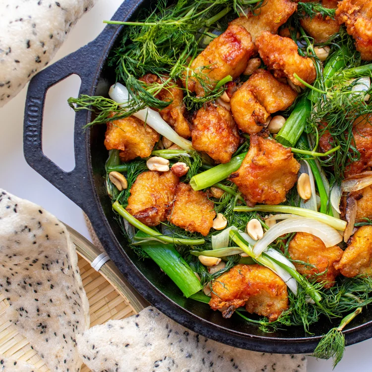 Hanoi Fried Fish with Turmeric and Dill (Chả Cá Lã Vọng) — Vicky Pham