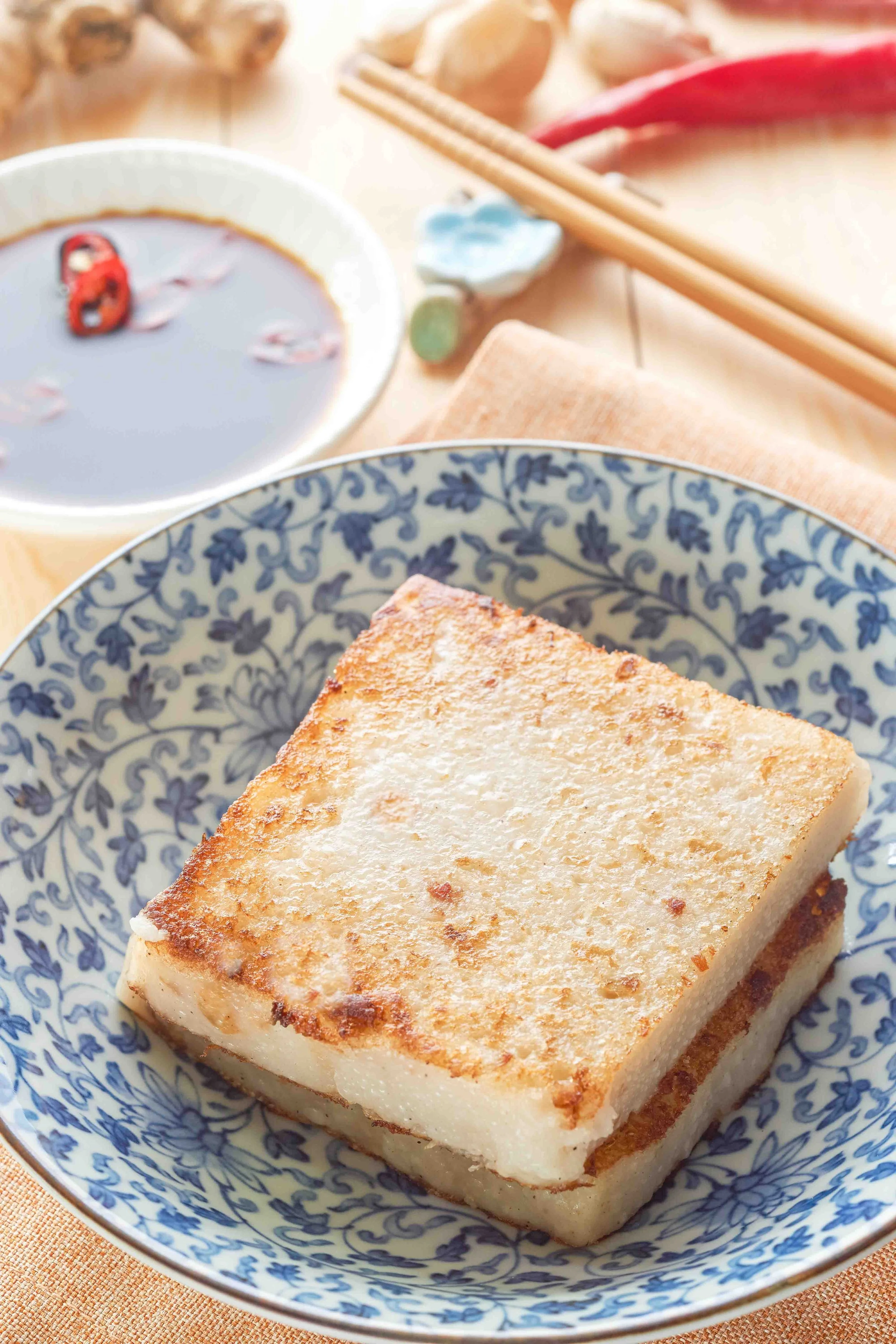 Radish Rice Cake Vietnamese Fried Radish Rice Cakes (Bánh Củ Cải Bột Chiên) — Vicky Pham