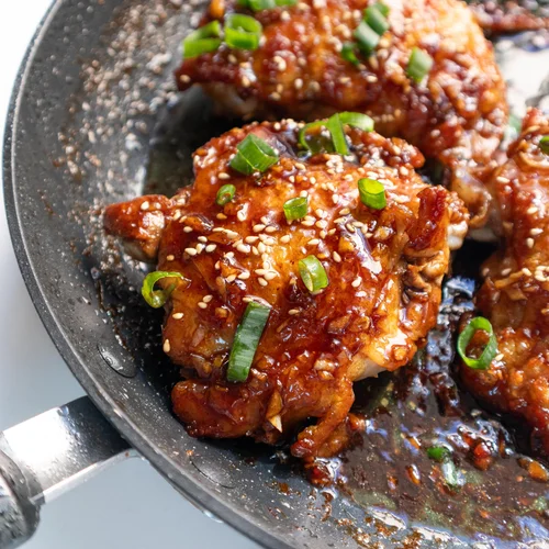 Easy PanFried Soy Sauce Glazed Chicken — Vicky Pham