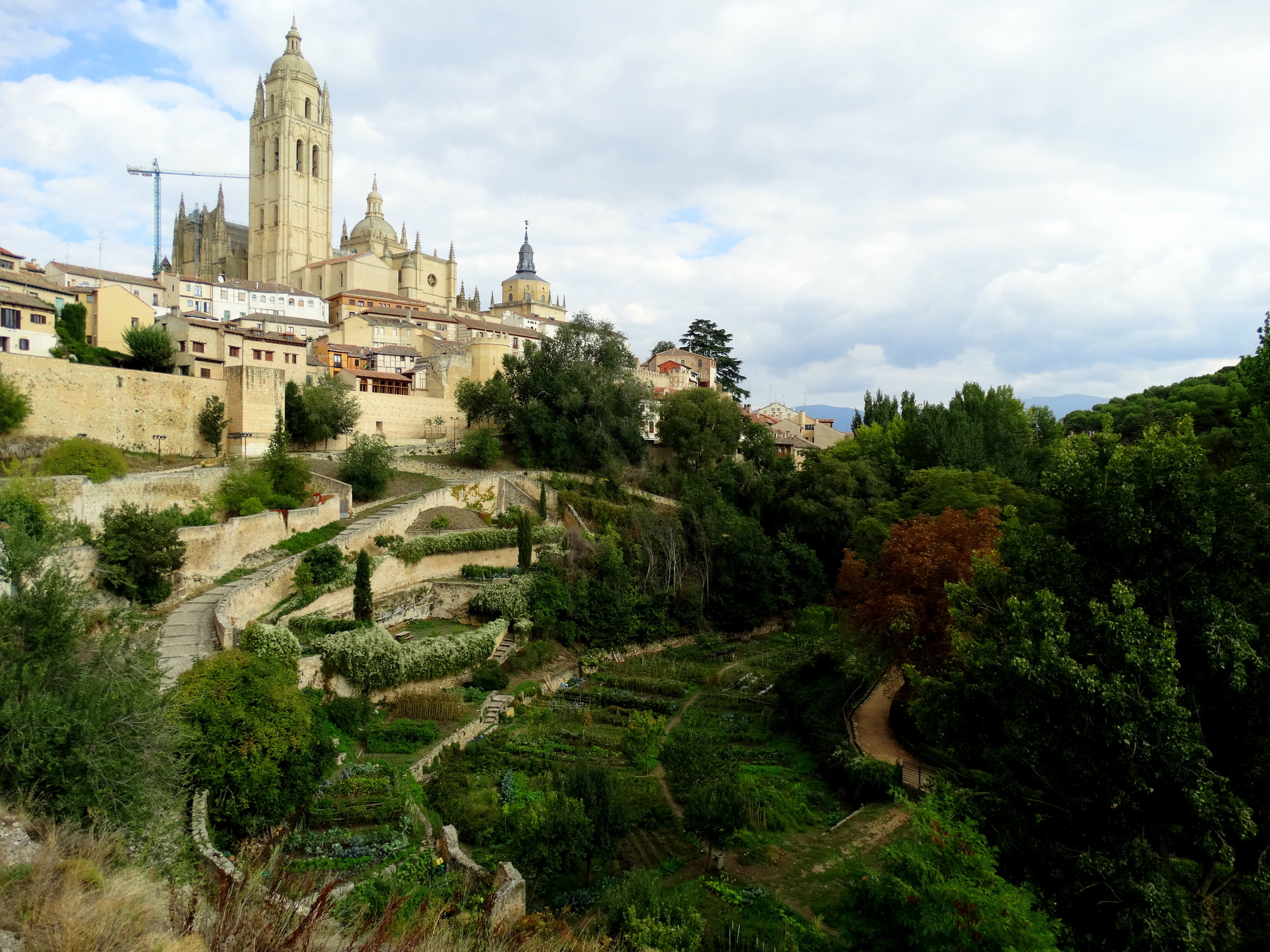 Segovia and its vegetable patches