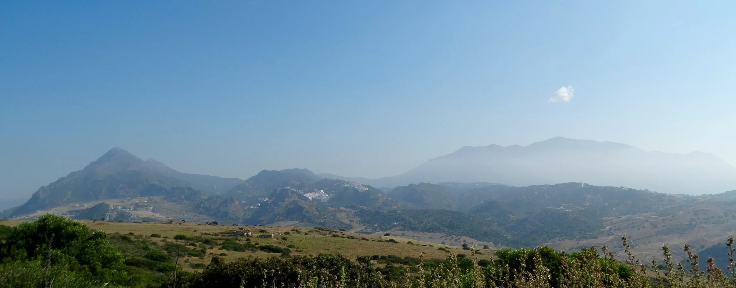 Casares floating on its hill