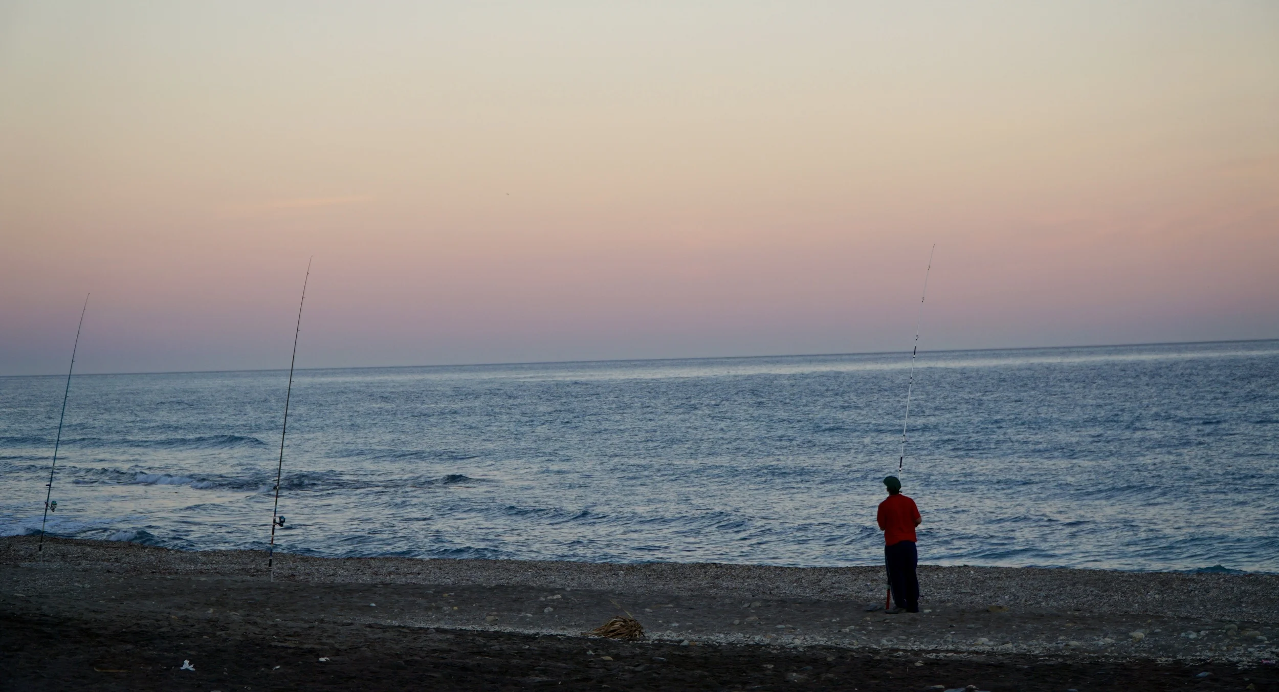 Mojacar beach and its fishermen