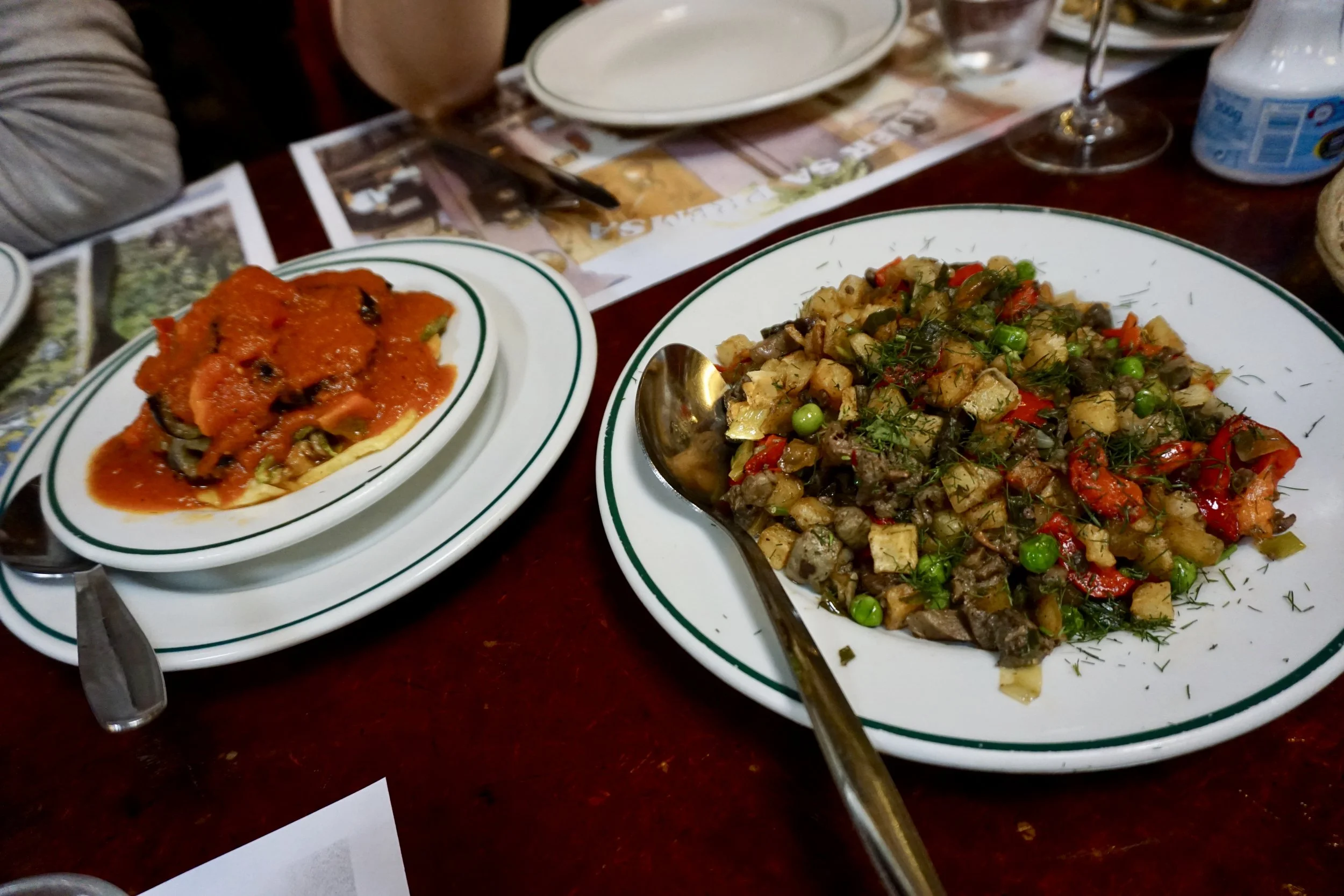 Tombet and frito mallorquín