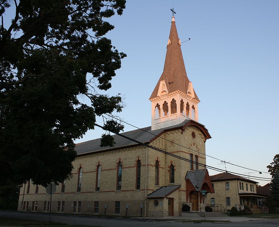 The original church building, built in 1878.