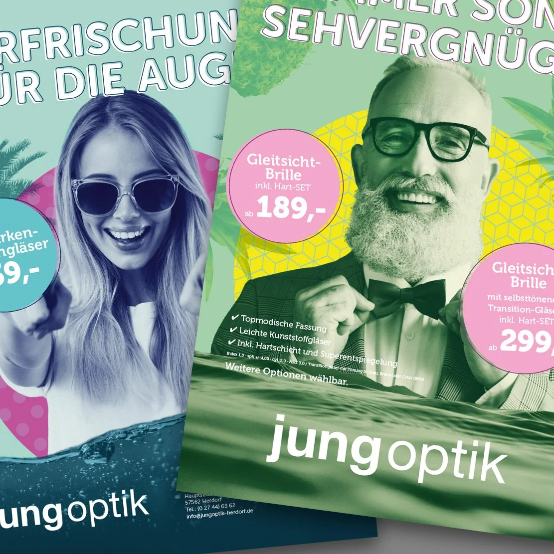 Flyerwerbung Optik