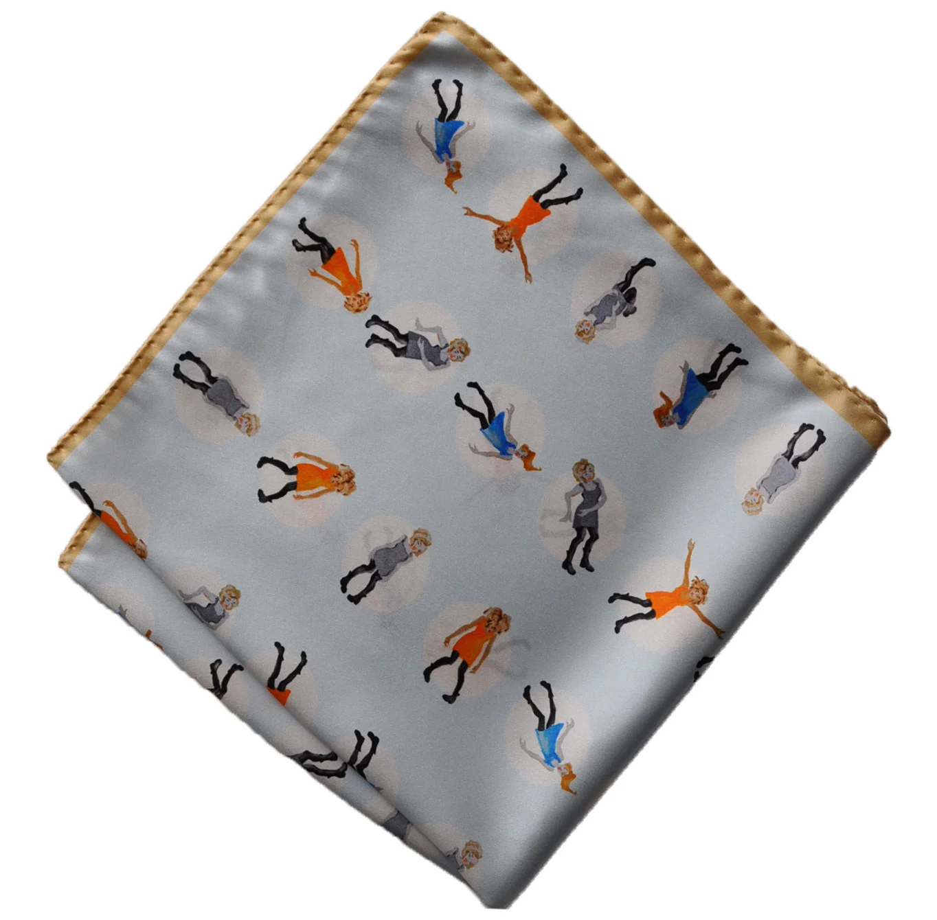 'Rock Girl' Tiny Square in Blue