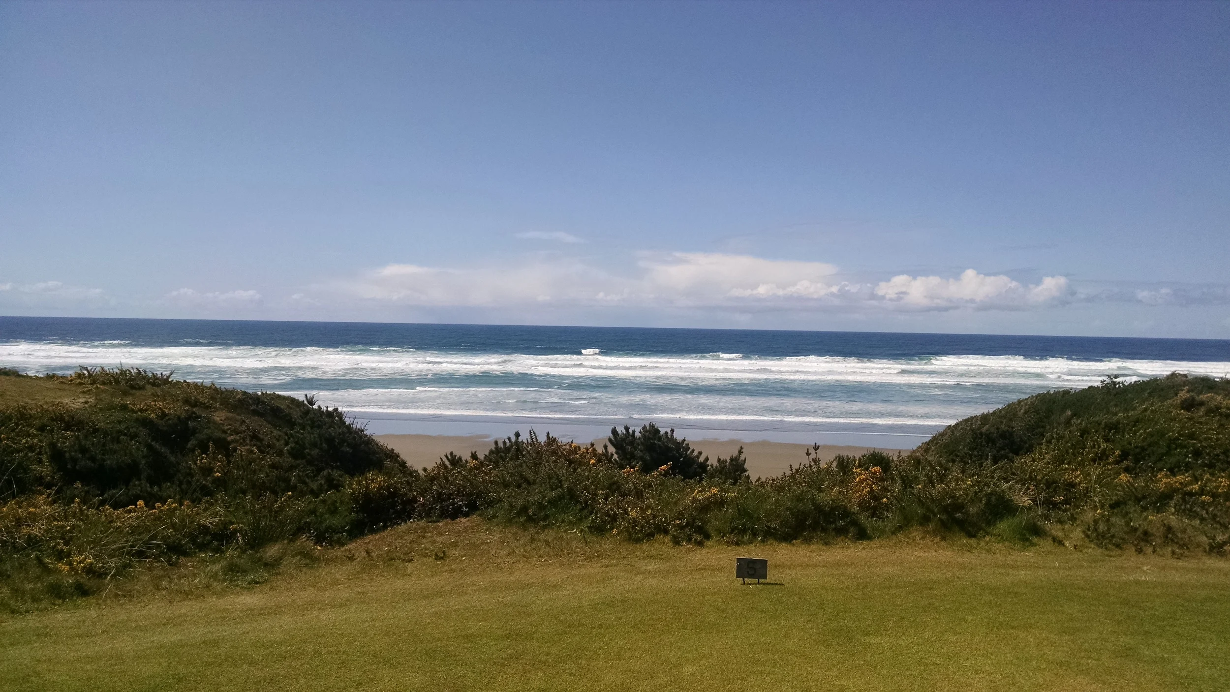 Bandon Dunes: The calm after the storm. Photo by Mark Inboden. Photo of ship (above) courtesy of Shutterstock. 