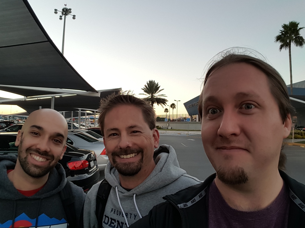 (L-R) UCEC's Zach Fothergill, Evan Coulter and Garrod Massey on the job in Mexico in 2016. 