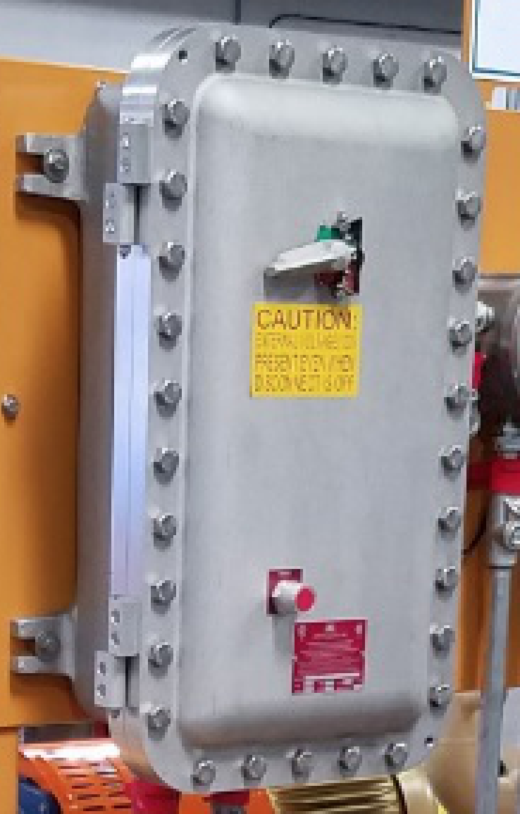 Explosion proof control cabinet