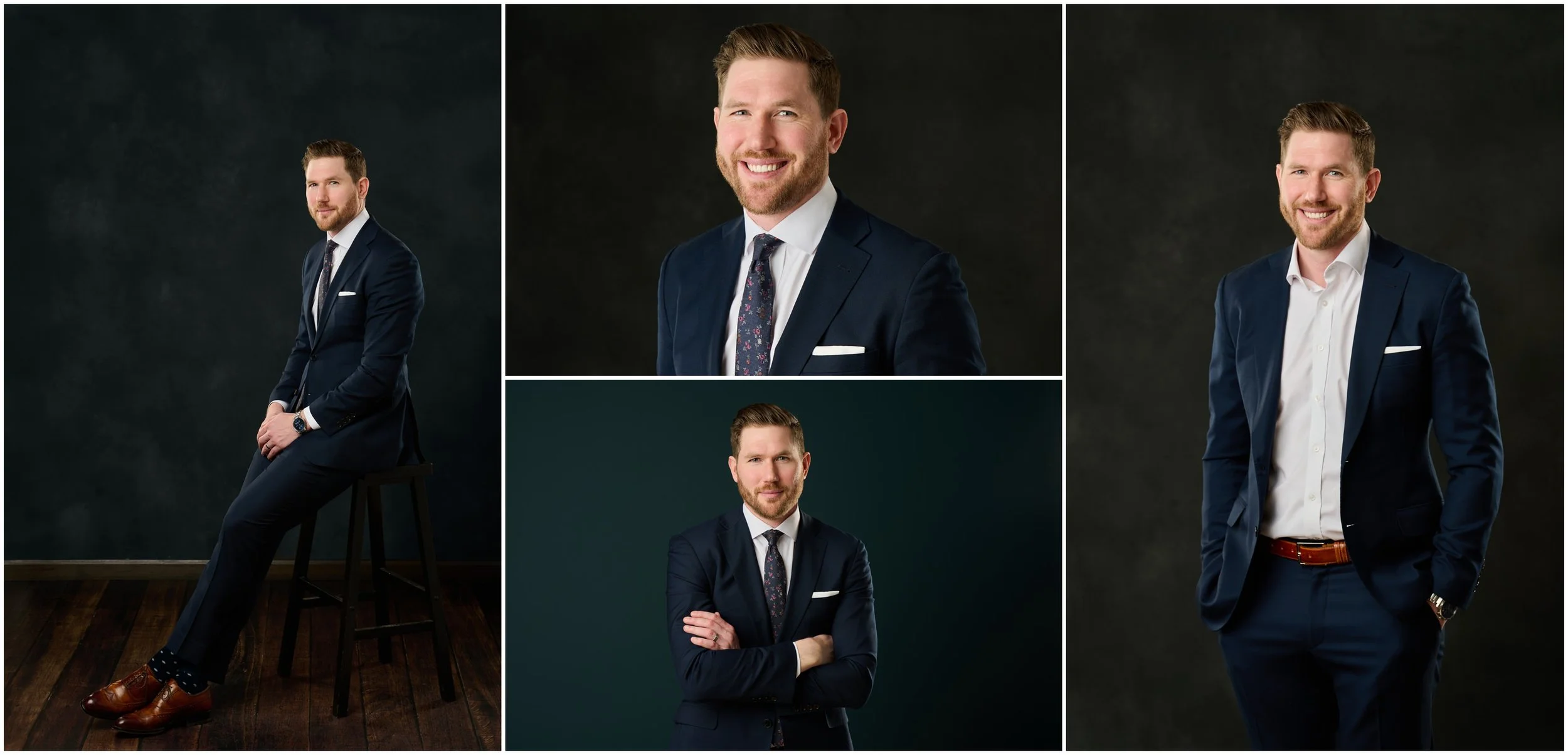 individual headshot of an attorney in studio high end headshots chicago