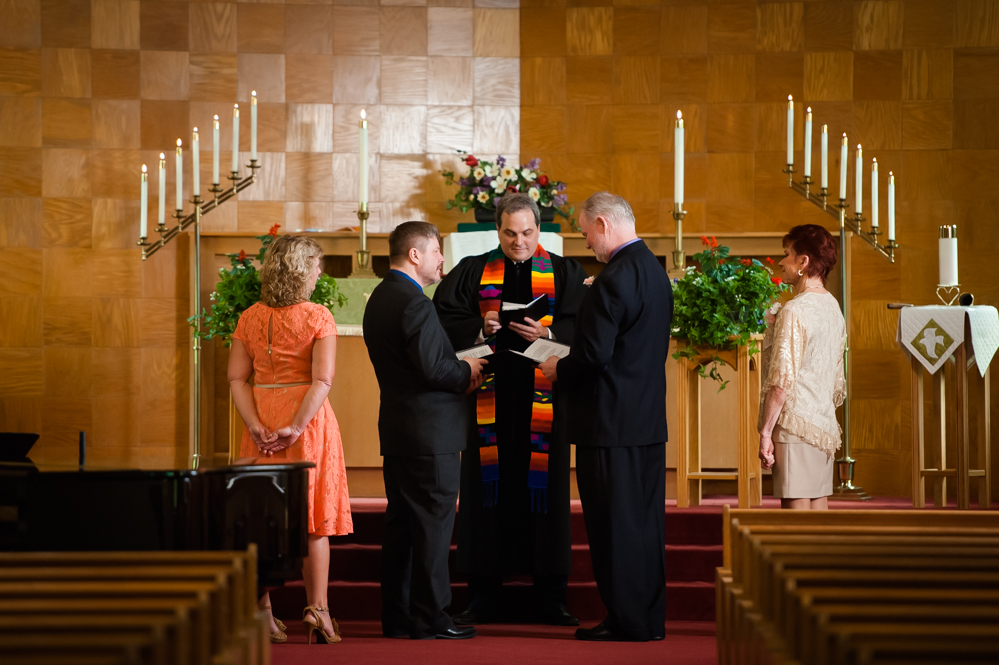 same sex wedding in church in downers grove