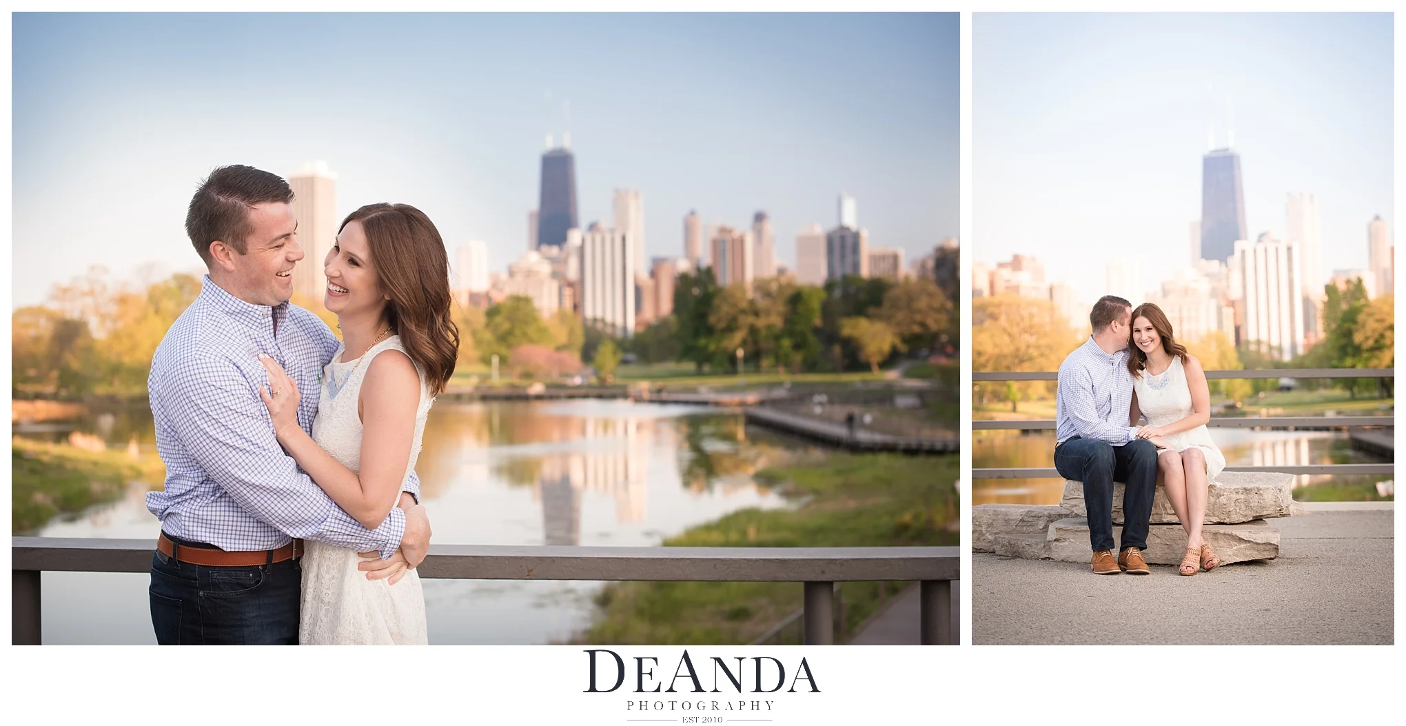 South Pond Engagement Photo