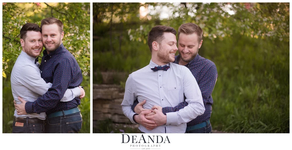 Lily Pond Engagement Same Sex Couple