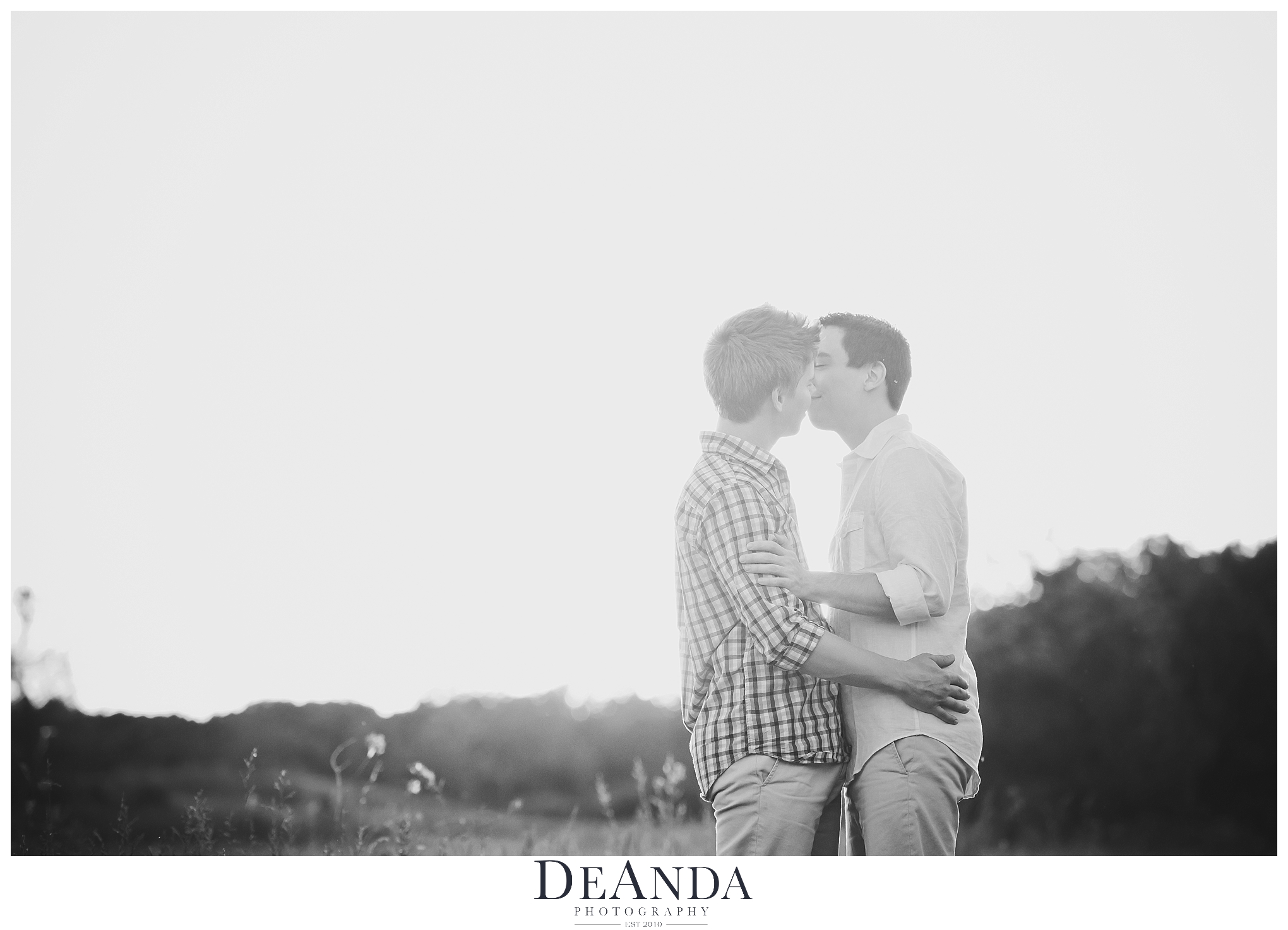 same sex engagement photo