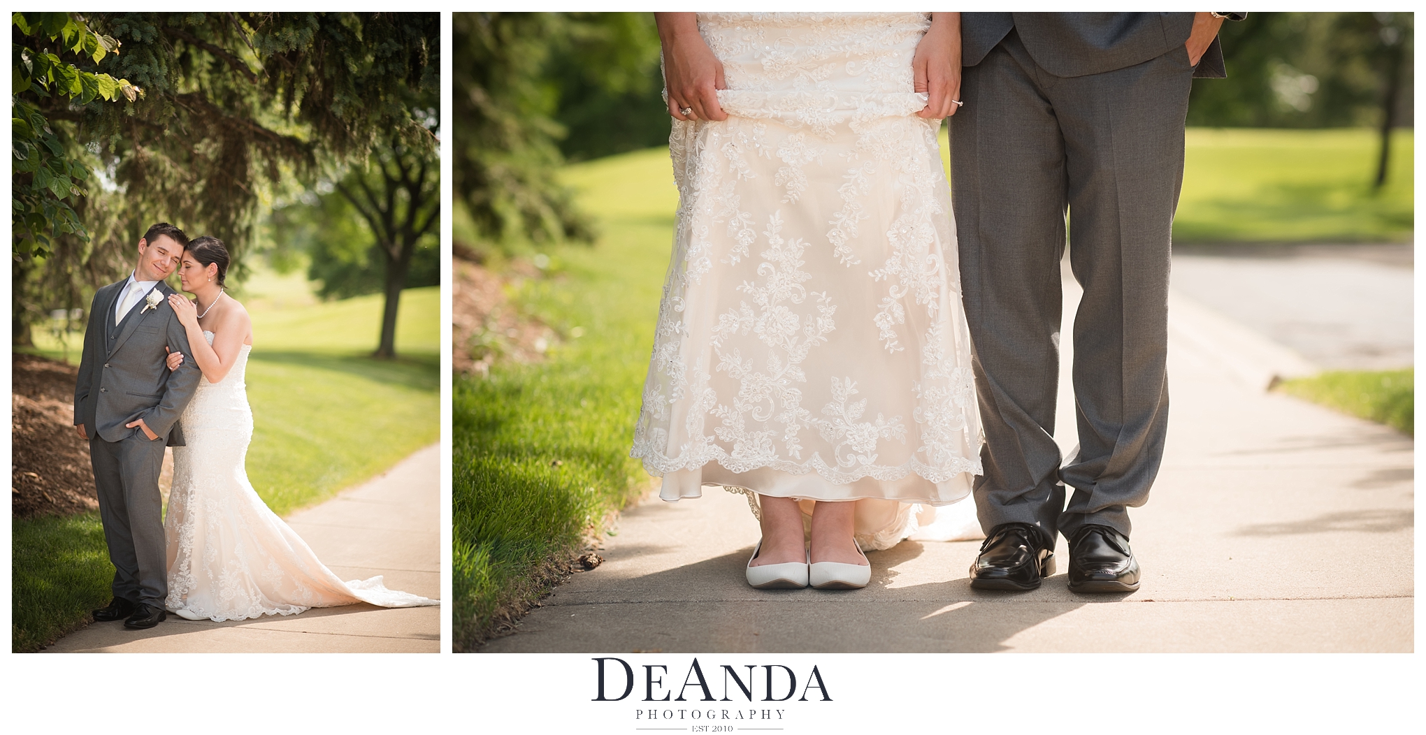 bride and groom together