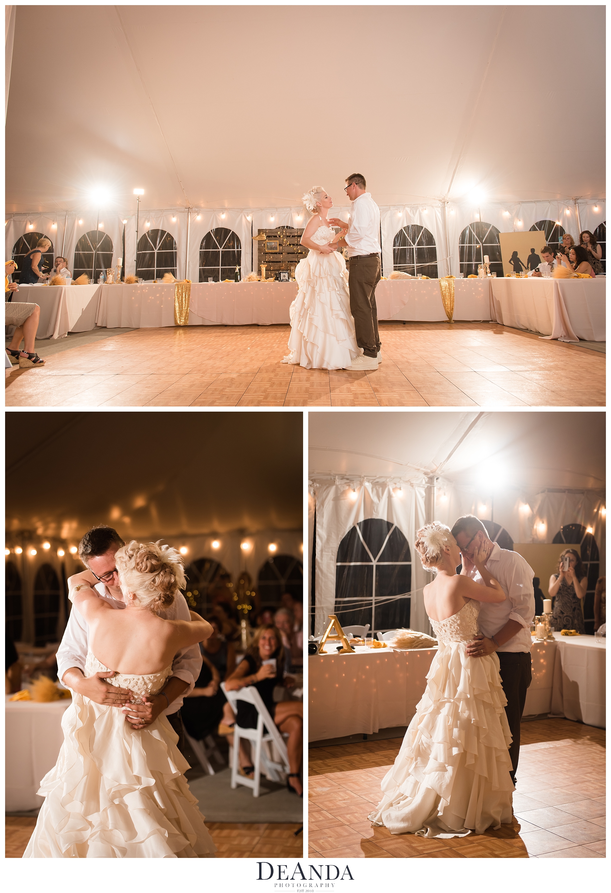 First Dance in white tent