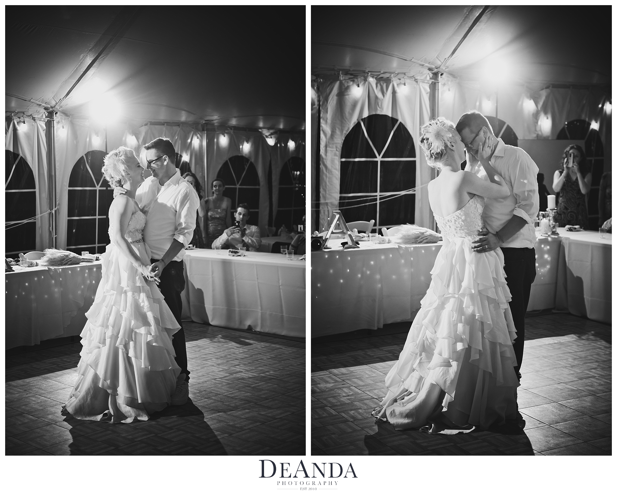 first dance in tent