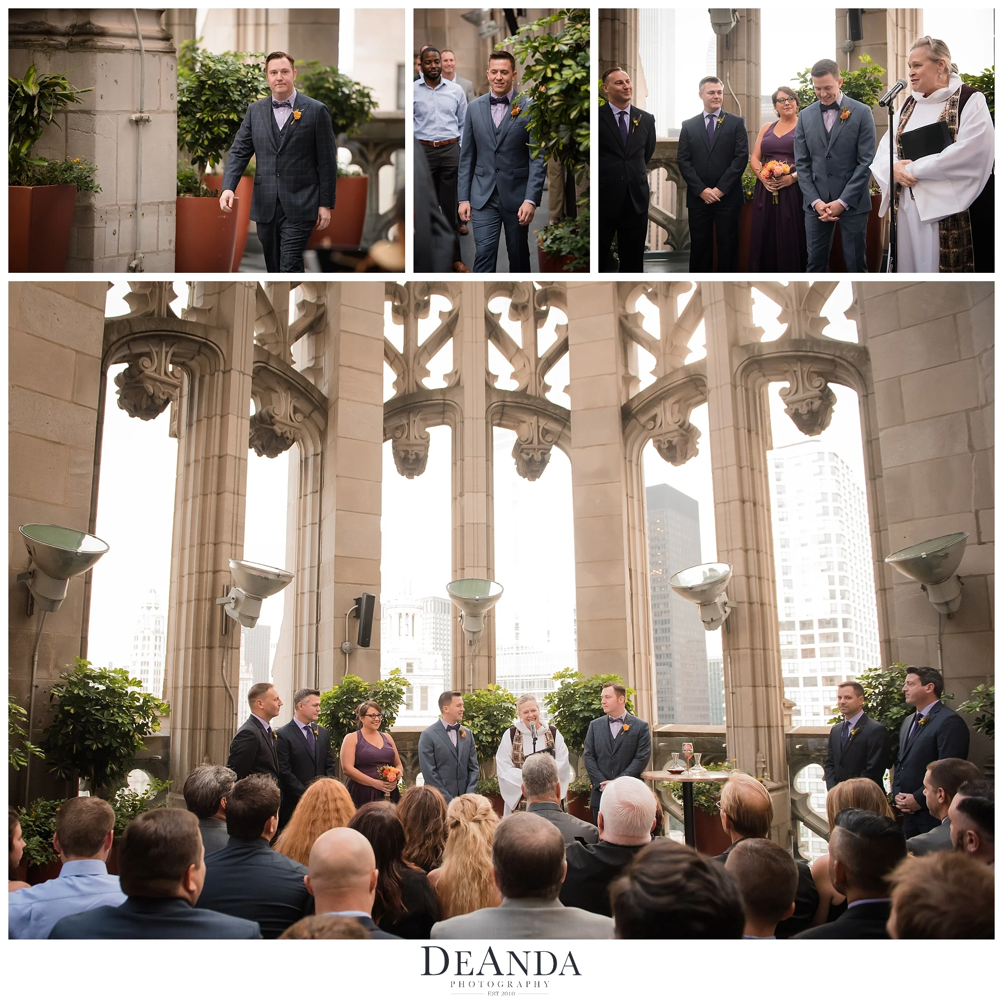 wedding ceremony the crown at the tribune tower s
