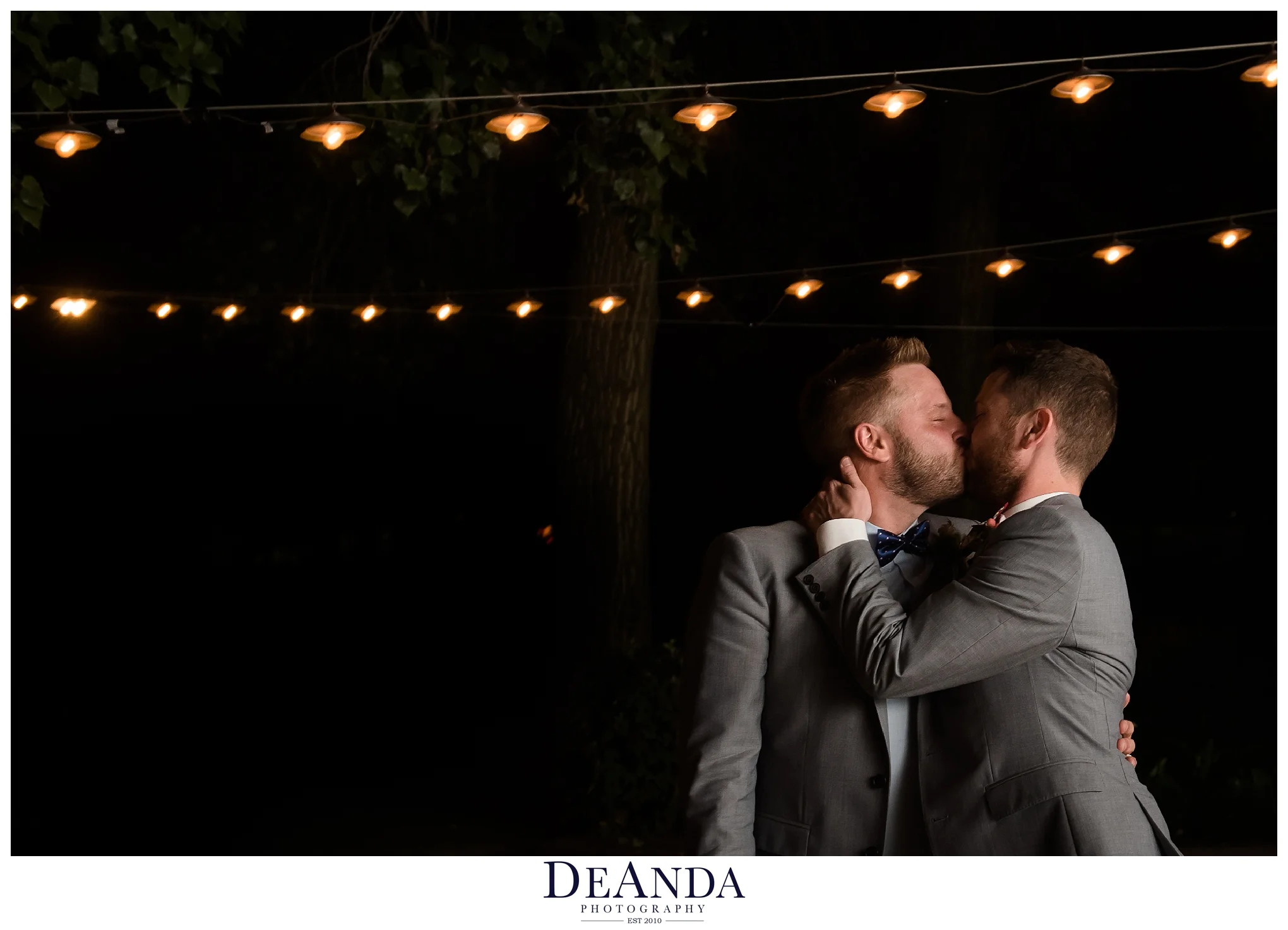 grooms kissing