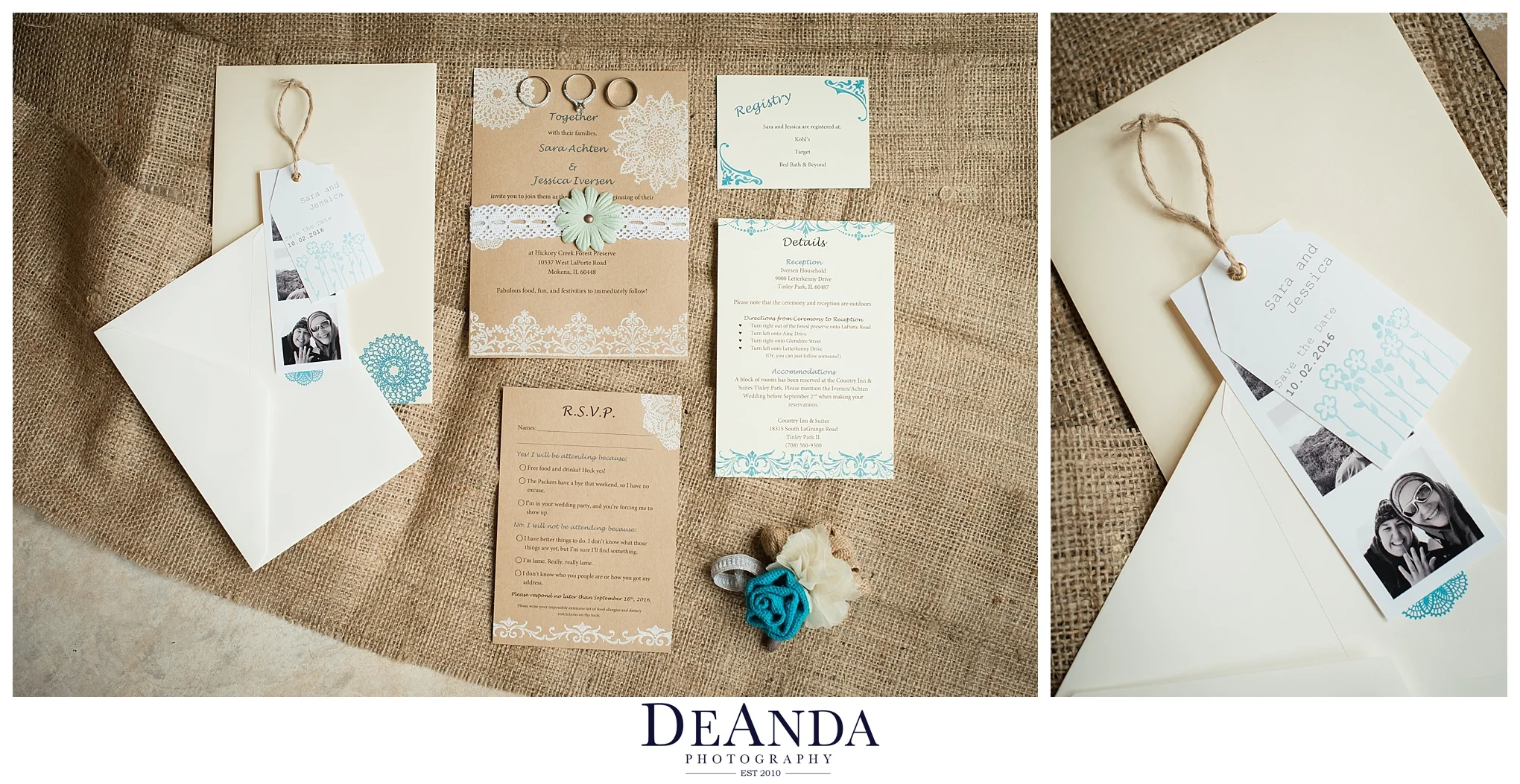 same sex wedding invitation