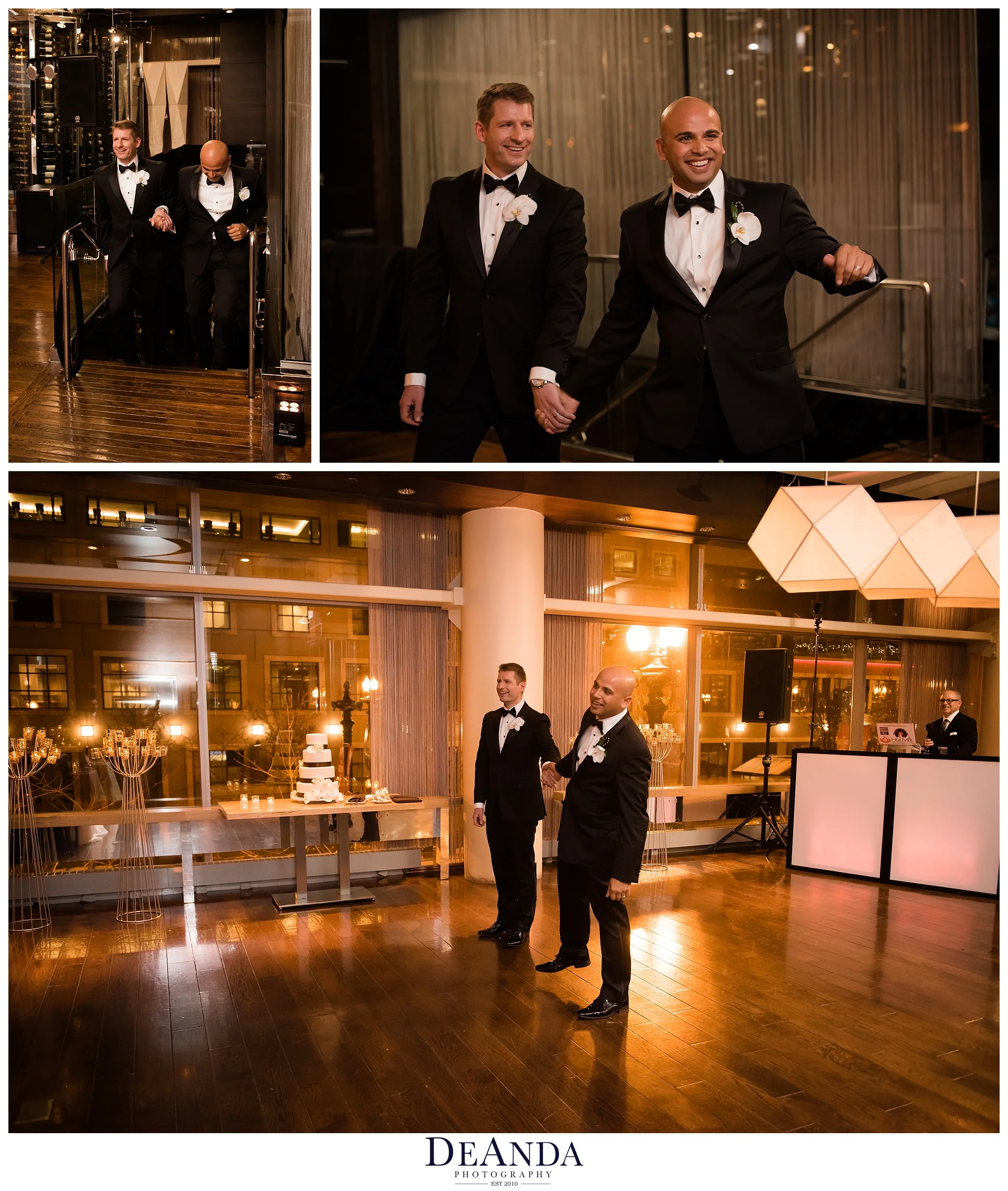 Introducing the grooms at the wit