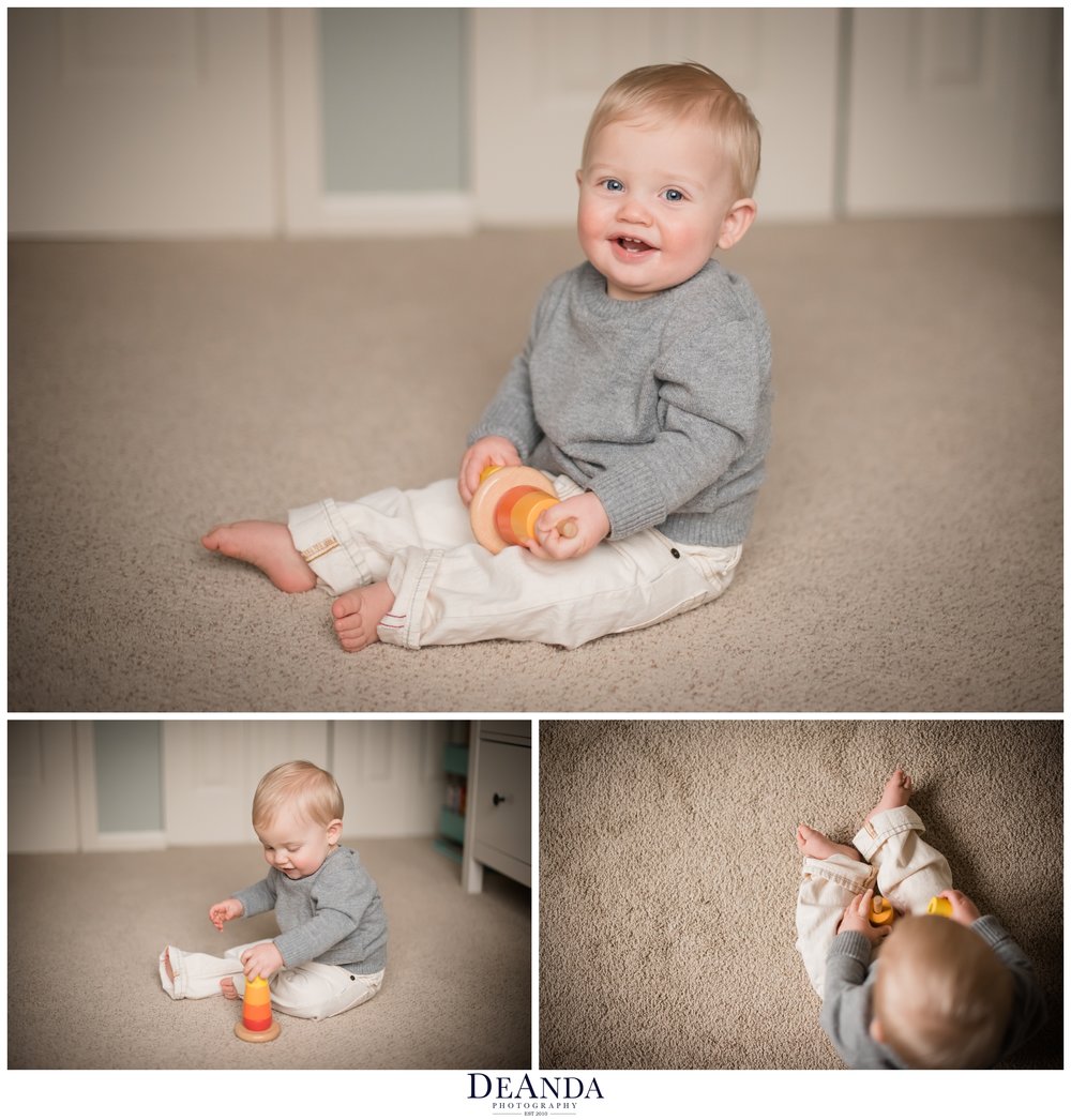 1 year old lifestyle portraits in home