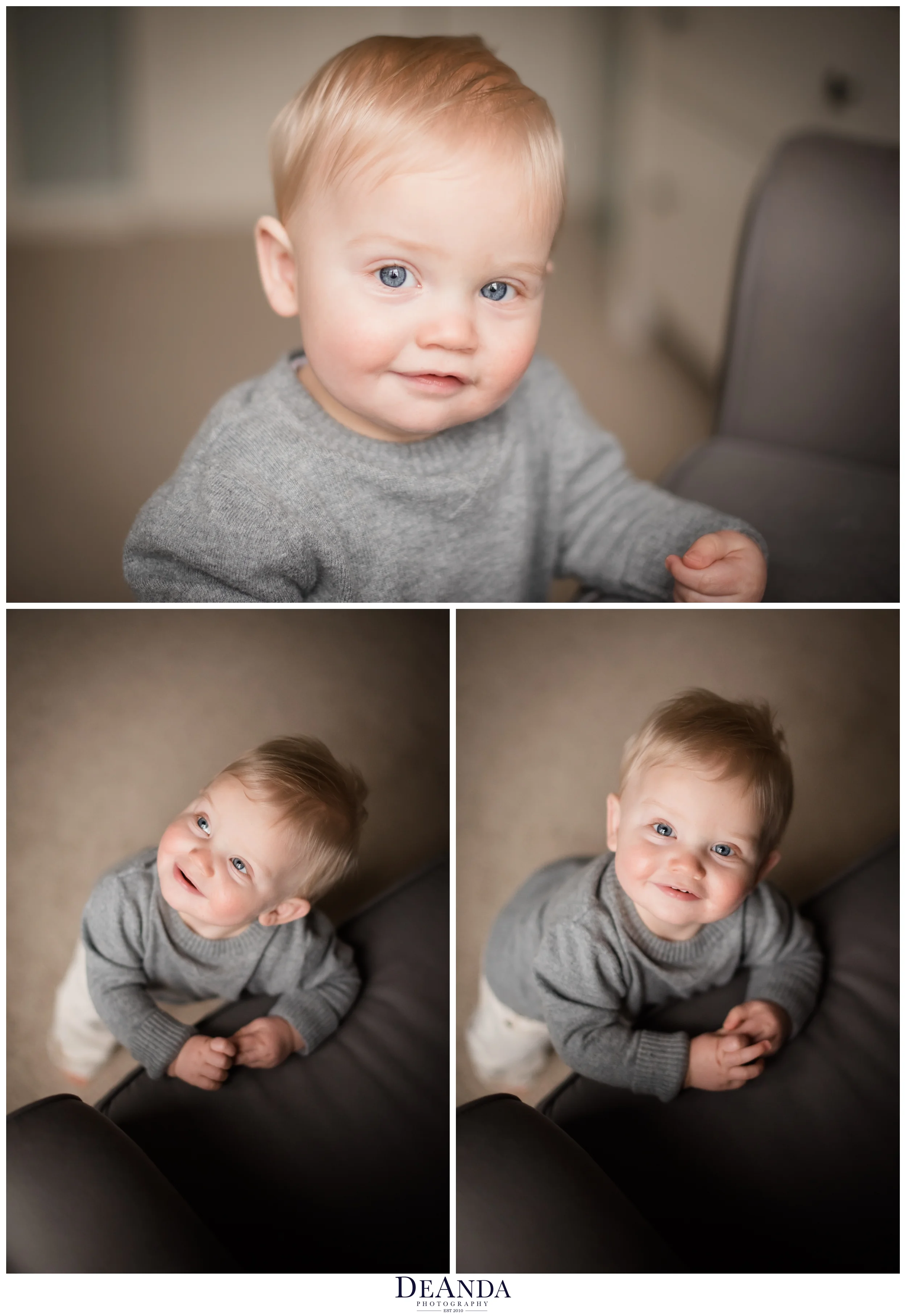 1 year old lifestyle portraits in home