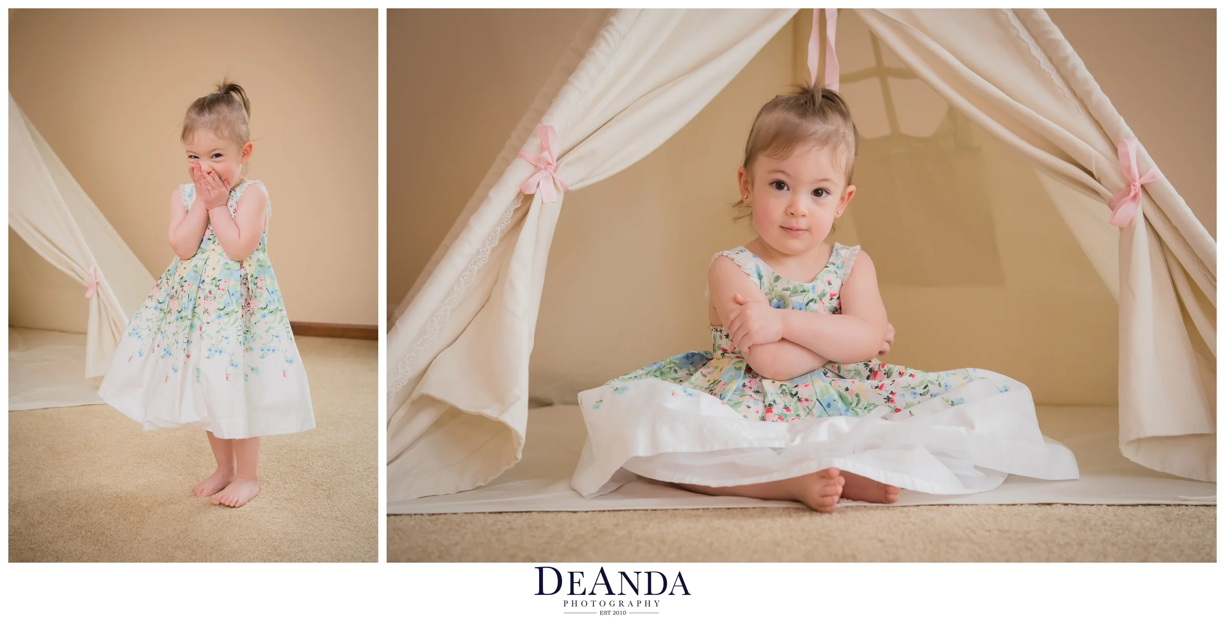 Little girl and mom mini shoot
